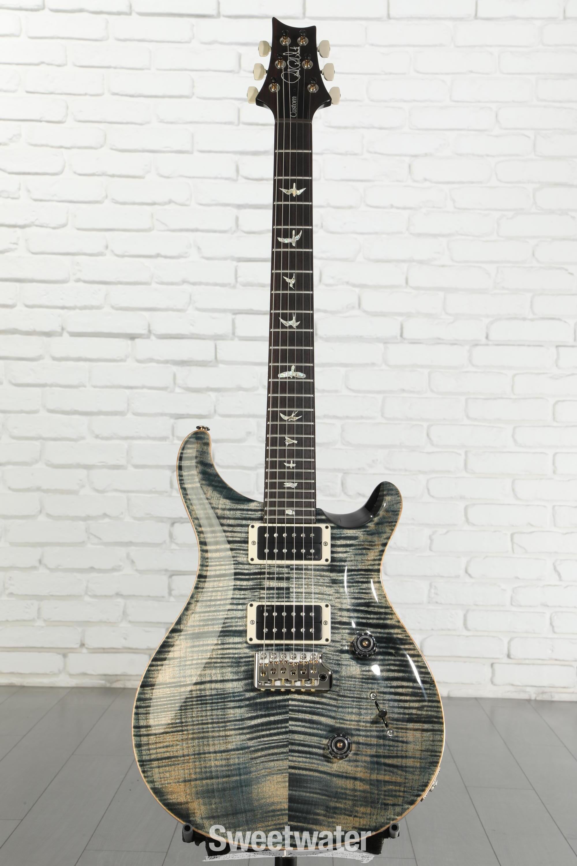 PRS Custom 24 Electric Guitar - Faded Whale Blue | Sweetwater
