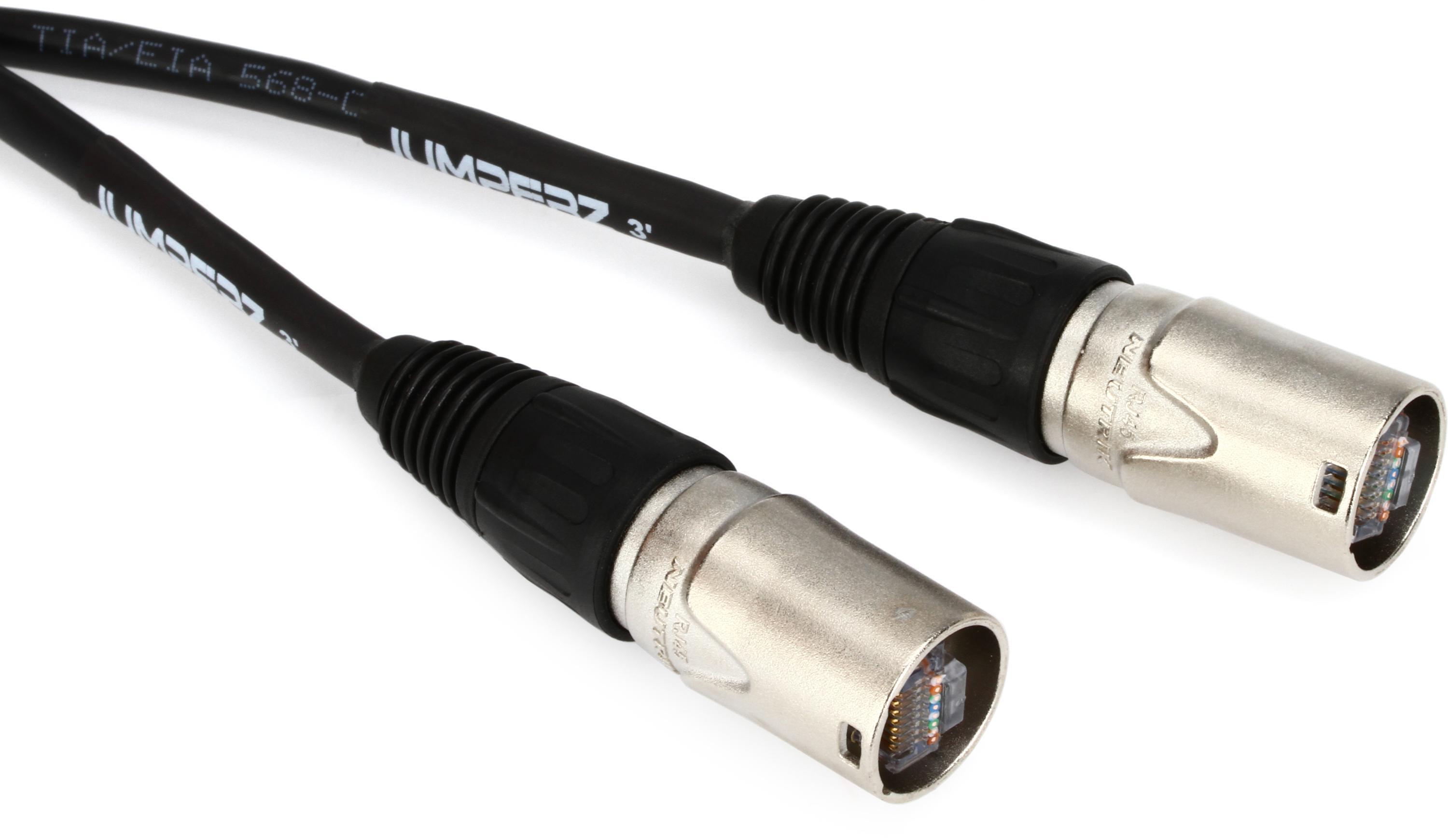 JUMPERZ Blue Line Shielded Cat 5e Cable with etherCON