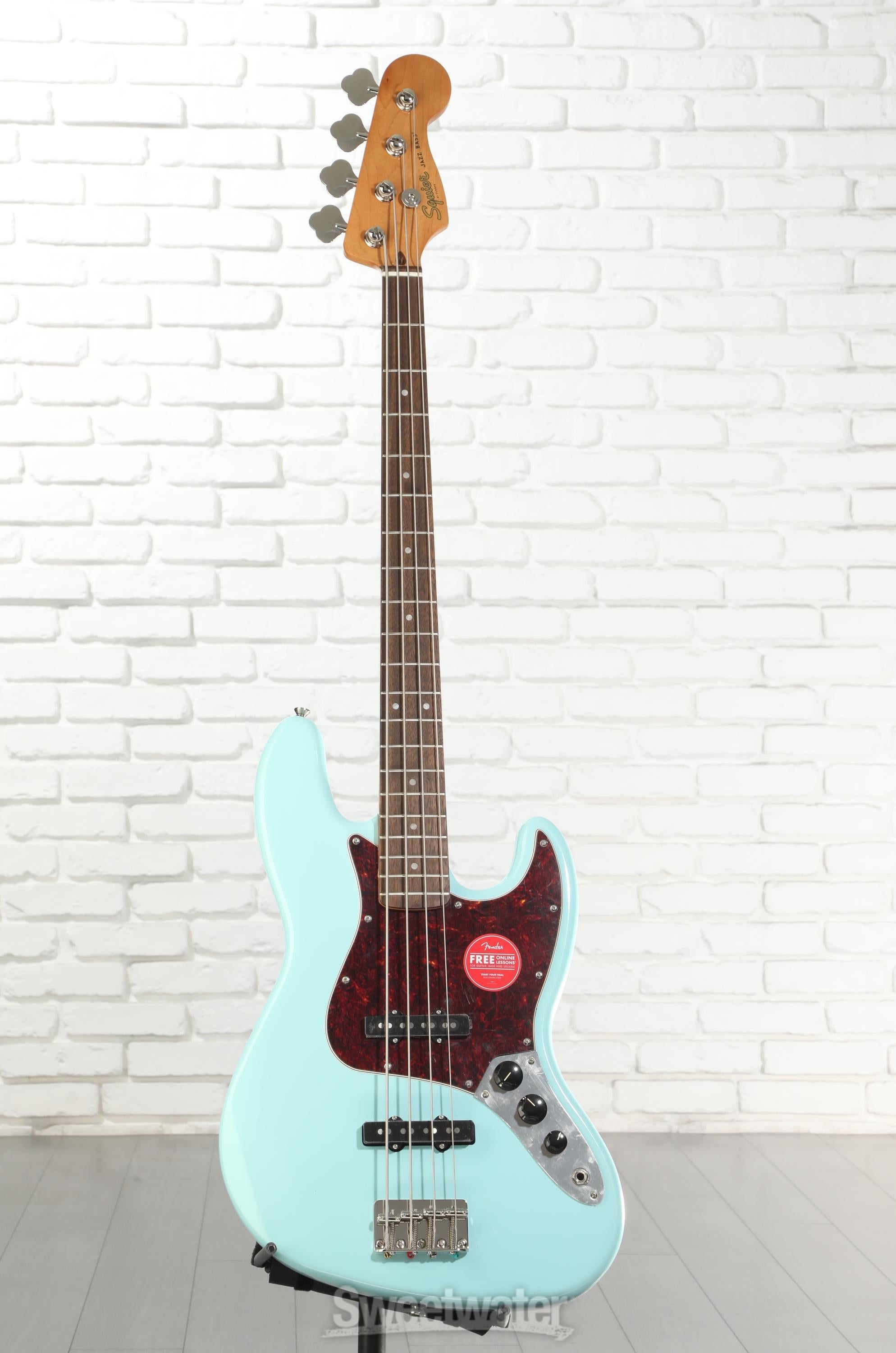 Squier Classic Vibe '60s Jazz Bass - Daphne Blue | Sweetwater