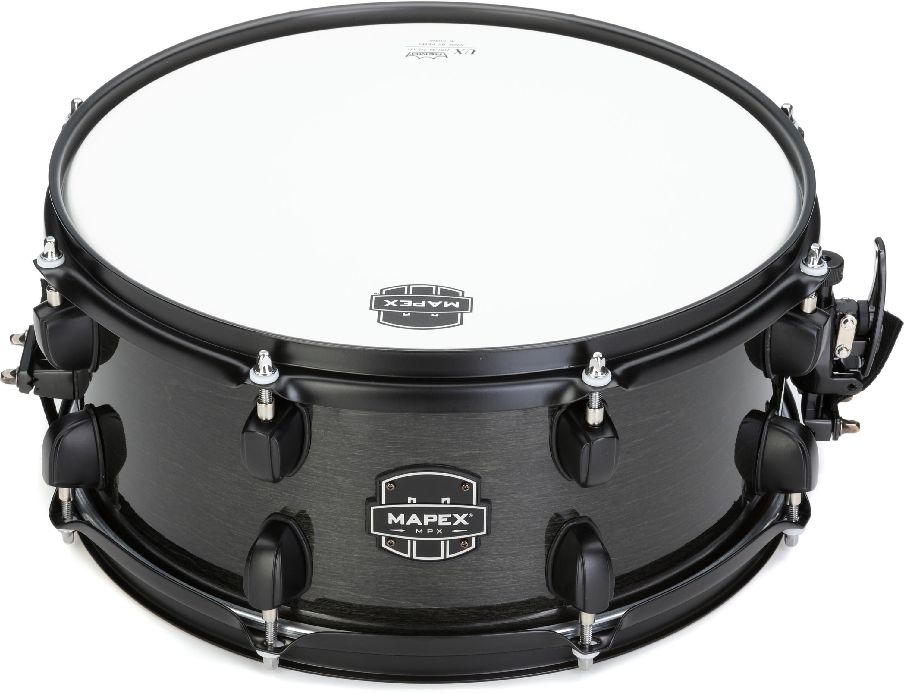 Mapex MPX Maple/Poplar Snare Drum - 6 x 13-inch - Black with Black Hardware