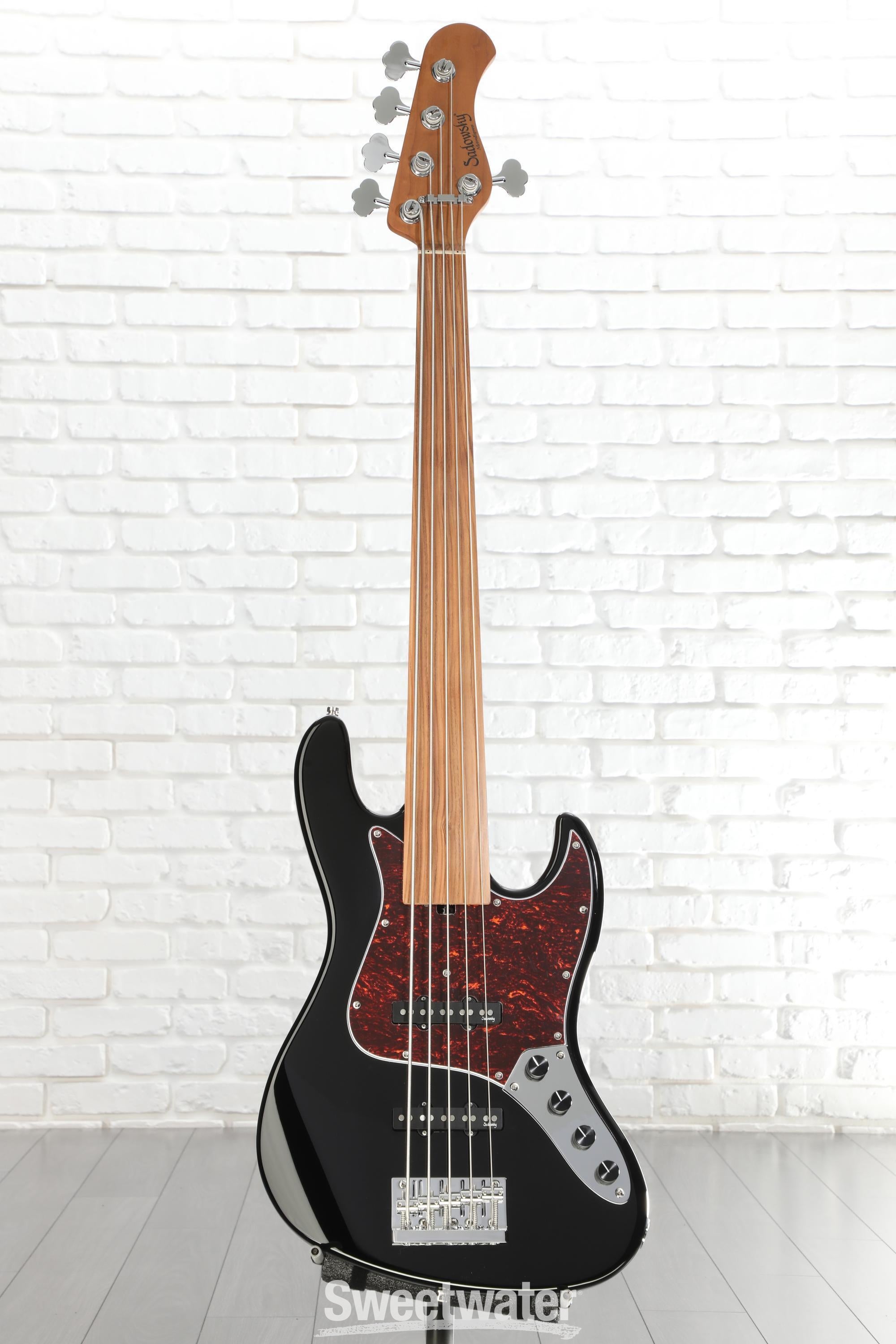Sadowsky MetroExpress Vintage JJ Bass Fretless, 5-string - Black