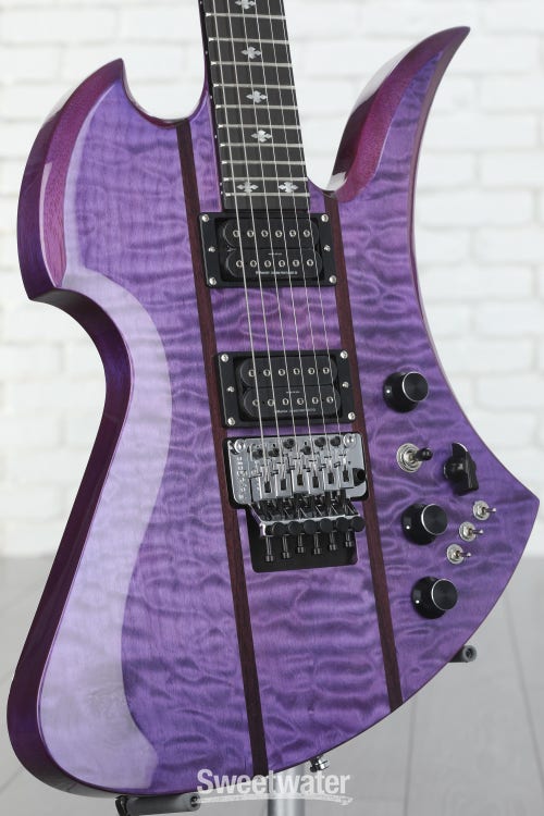 B.C. Rich Mockingbird Legacy ST with Floyd Rose Electric Guitar - Trans  Purple