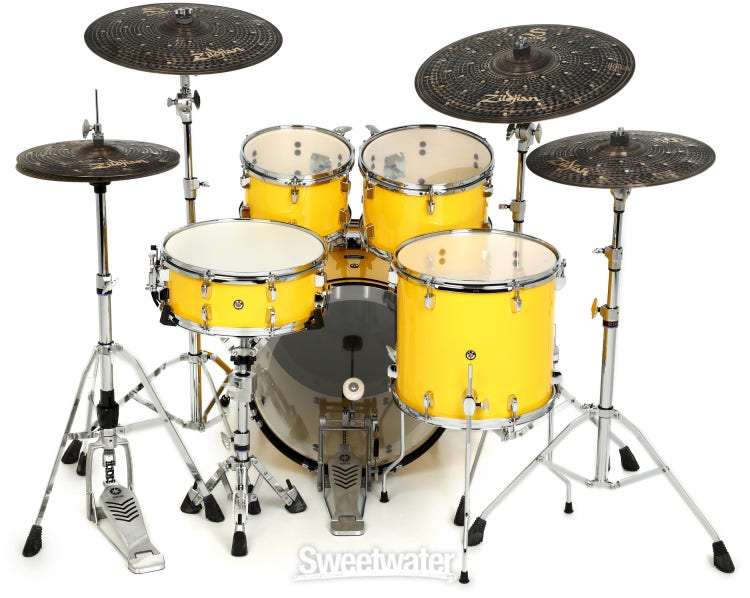 Yamaha Rydeen 5-piece Shell Pack with Snare Drum - Mellow Yellow
