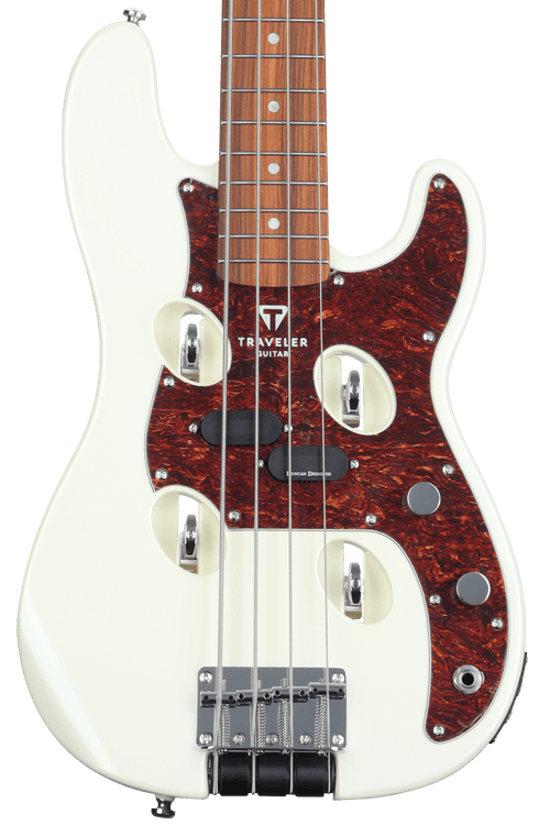 ヘッドレス エレキベース TB-4P Traveler Guitar TB-4P Bass Guitar - Pearl White | Sweetwater