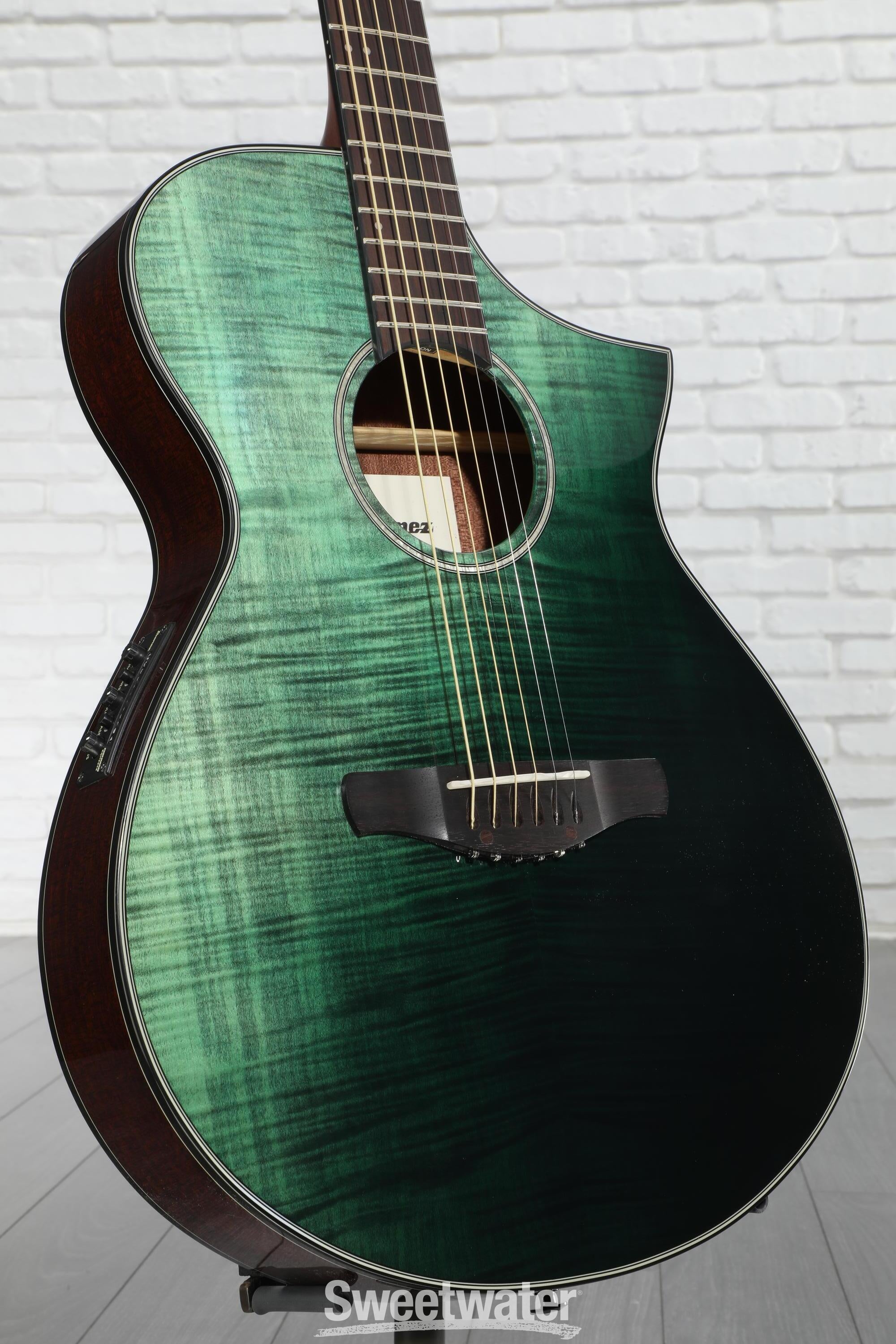 Ibanez AEWC32FMGSF Acoustic-electric Guitar - Dark Green