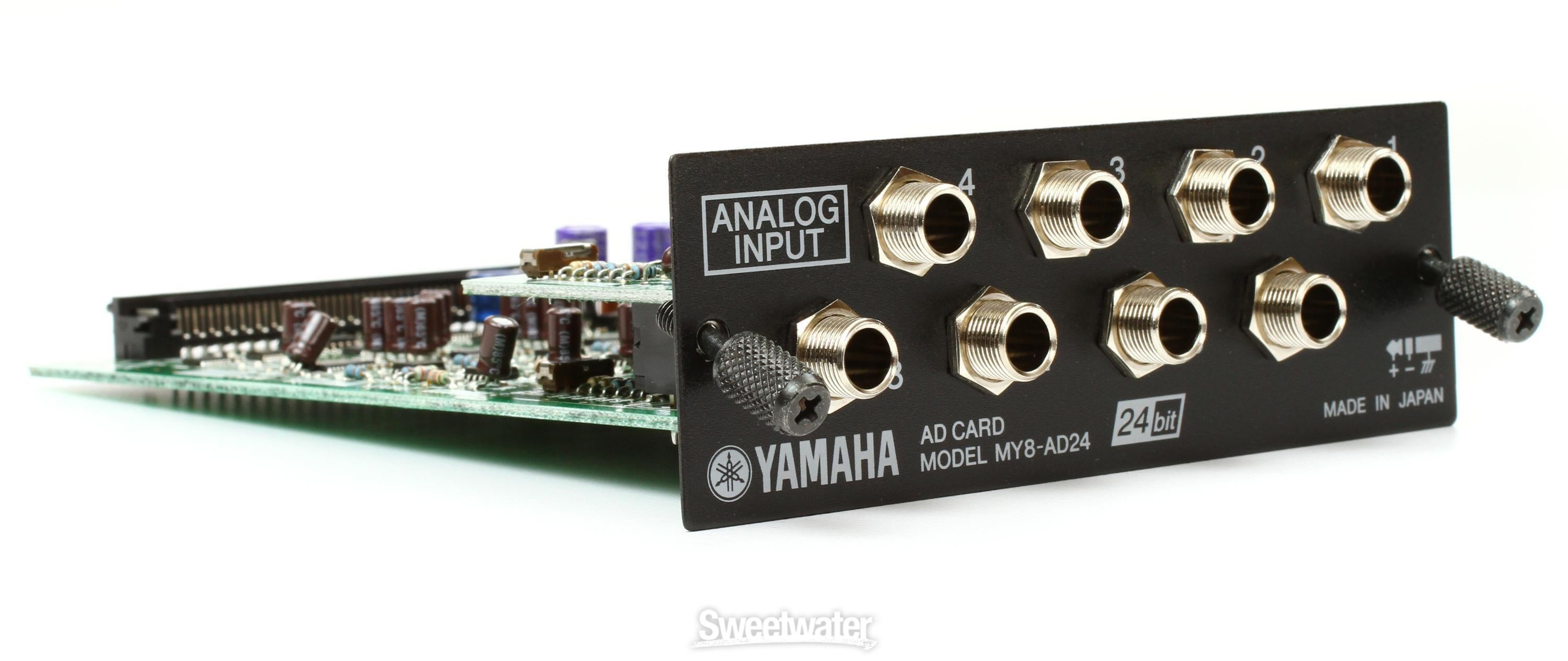 Yamaha MY8AD24 8-channel Analog Input Card | Sweetwater