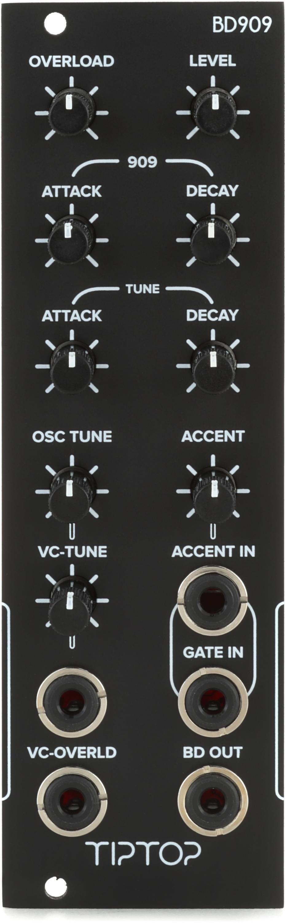 DTM・DAW EURORACK Tiptop Audio SD808 Tiptop SD808 Snare Drum Eurorack Module (4 HP, Black) SD808 BK