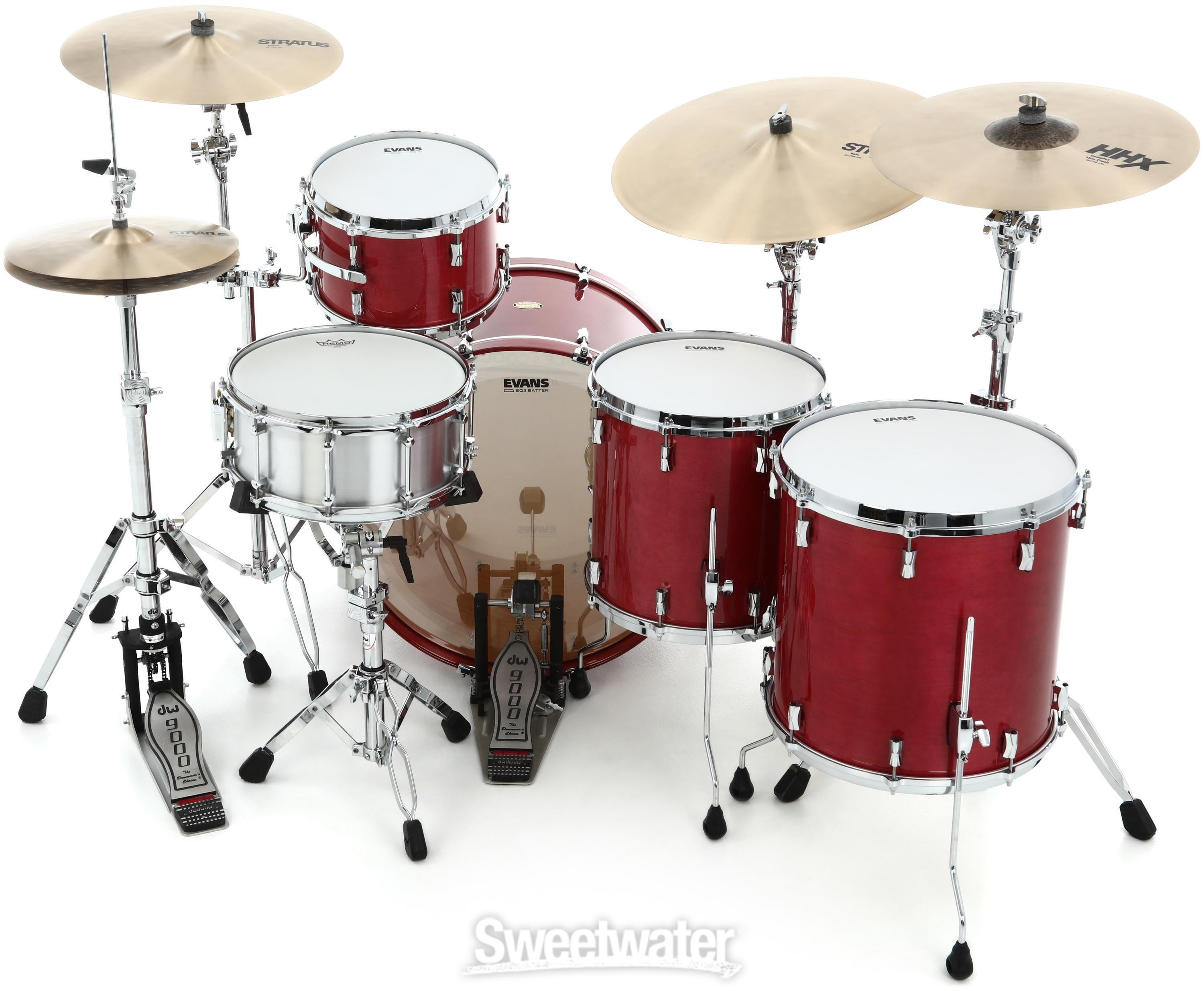 Noble & Cooley CD Maple 4-piece Shell Pack - Cherry Stain High