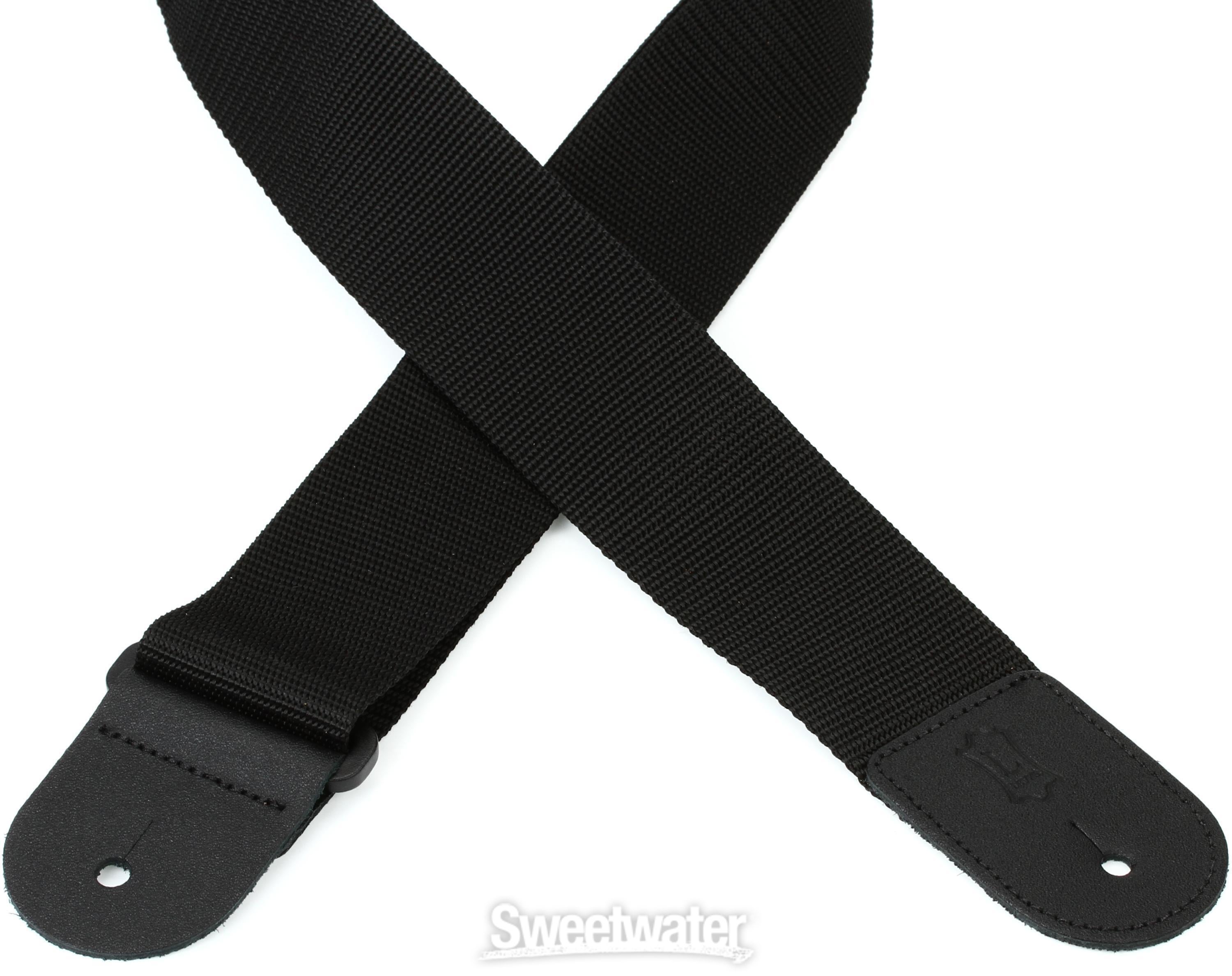 Levy's M8POLY Woven Polypropylene Guitar Strap - Black