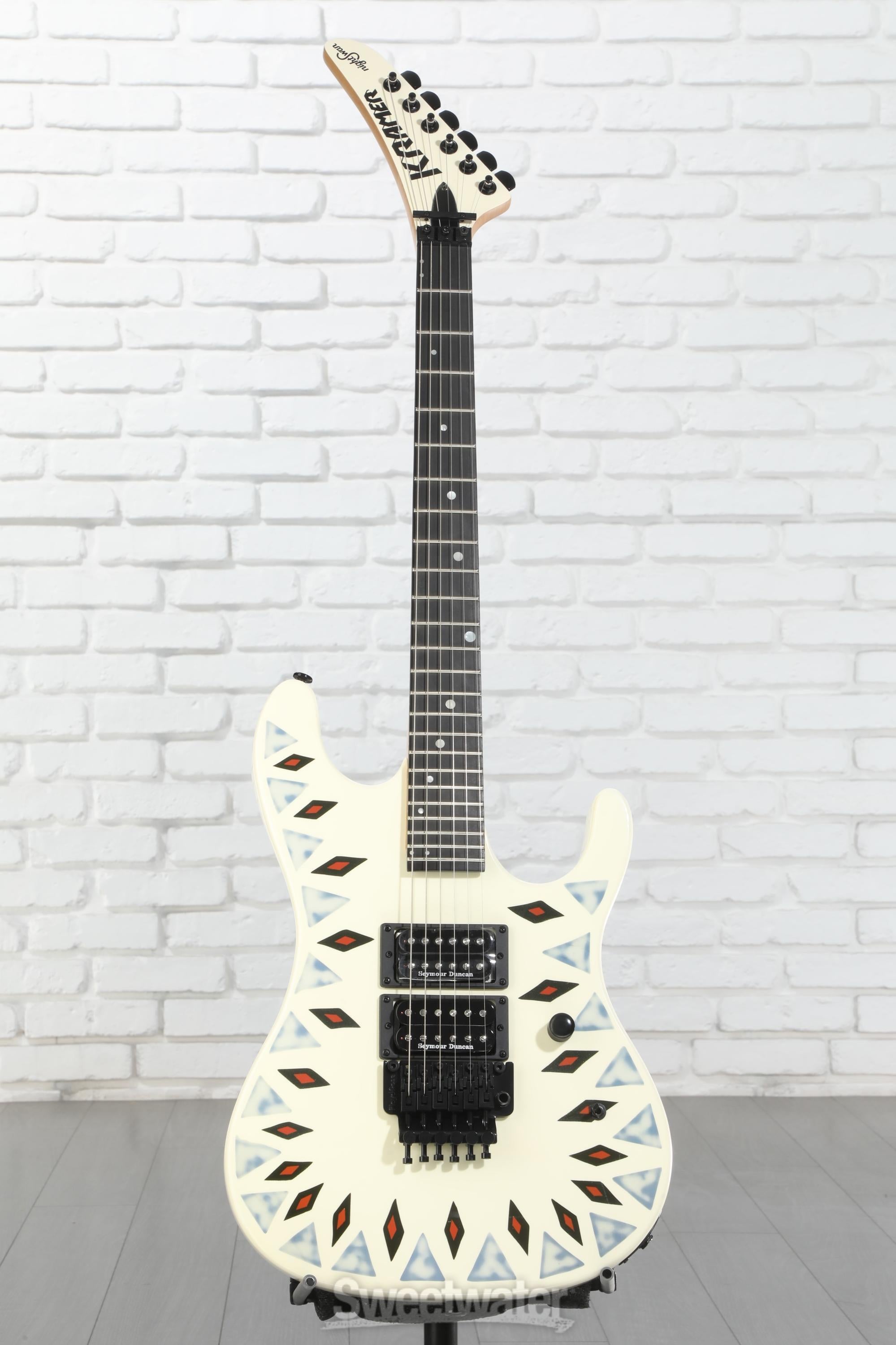 極美品KramerクレーマーNightswanナイトスワンAztec KRAMER クレイマー NightSwan Vintage White with Aztec Graphic