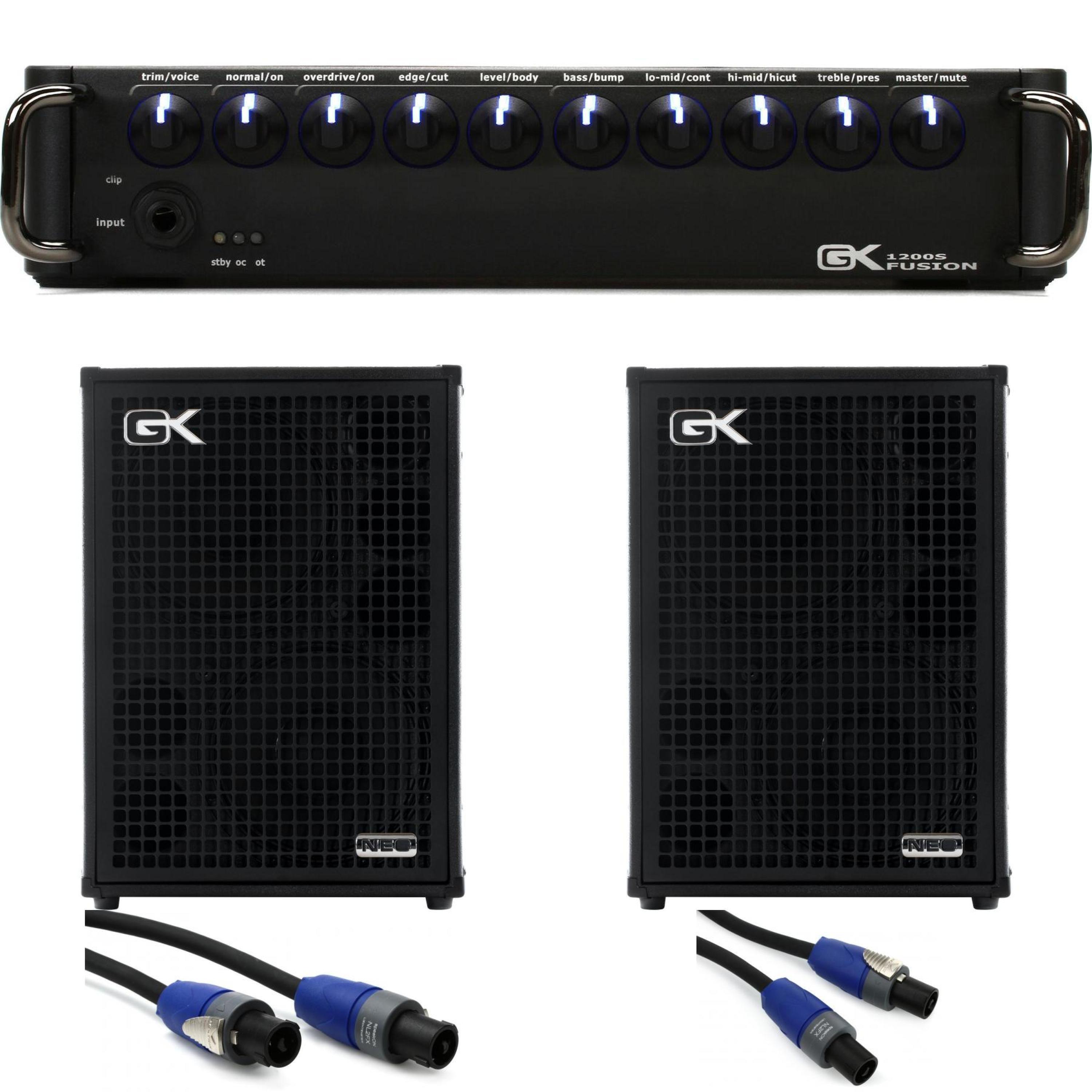 Gallien-Krueger Fusion 1200S and 2x Neo IV 2x12-inch Cabs Bundle
