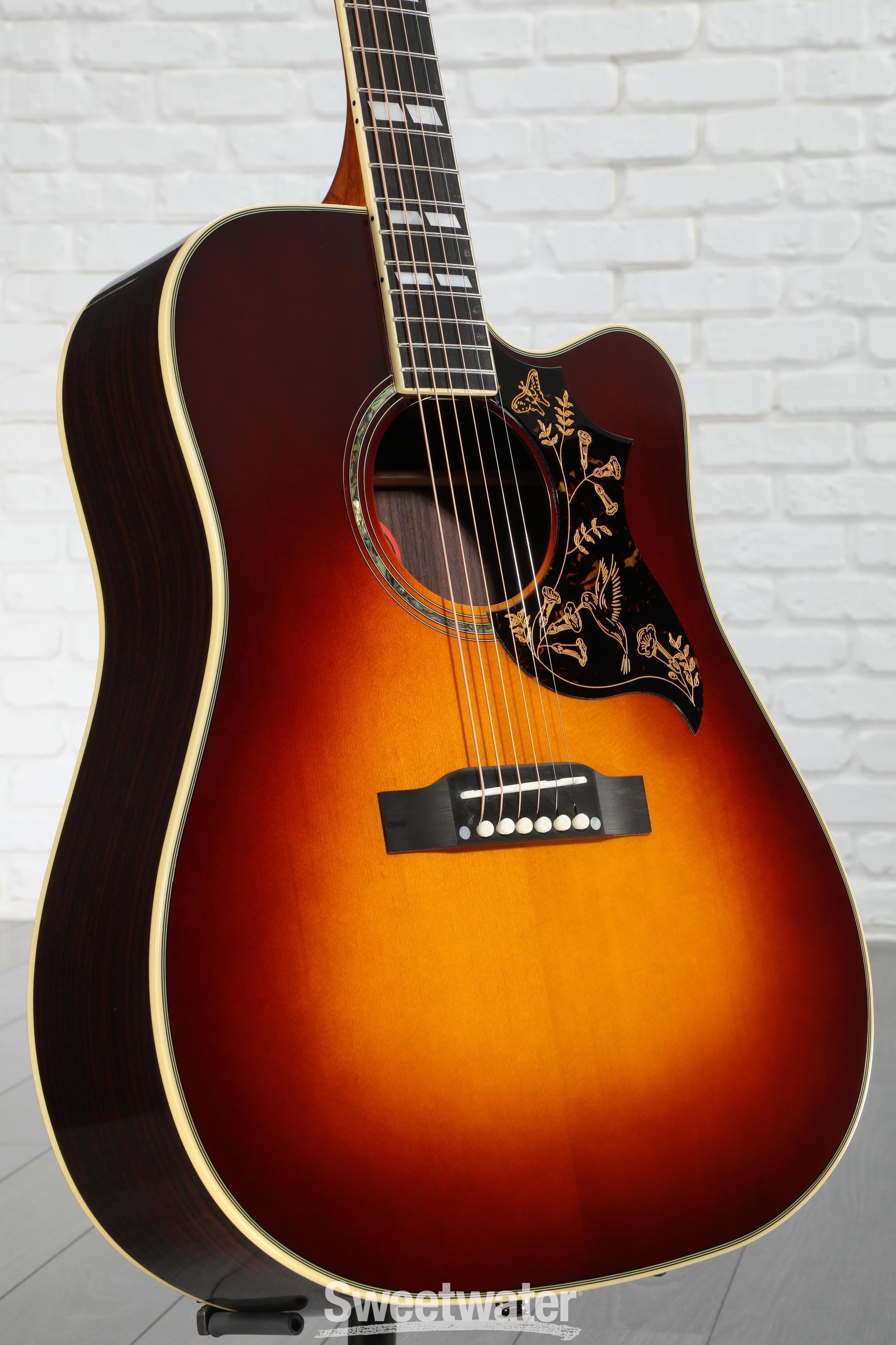 Epiphone Hummingbird Deluxe EC Acoustic-electric Guitar - Autumn Burst