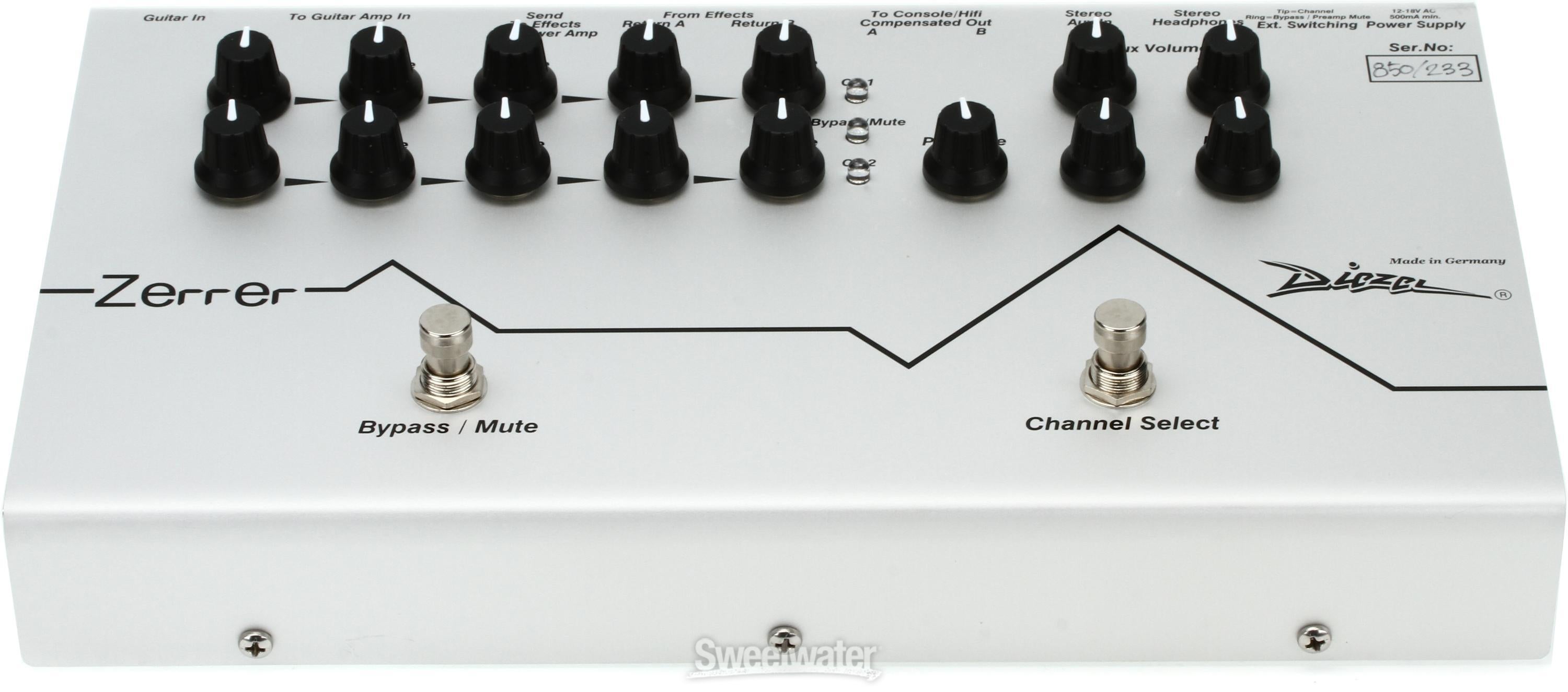 Diezel Zerrer 2-channel Preamp and Distortion Pedal