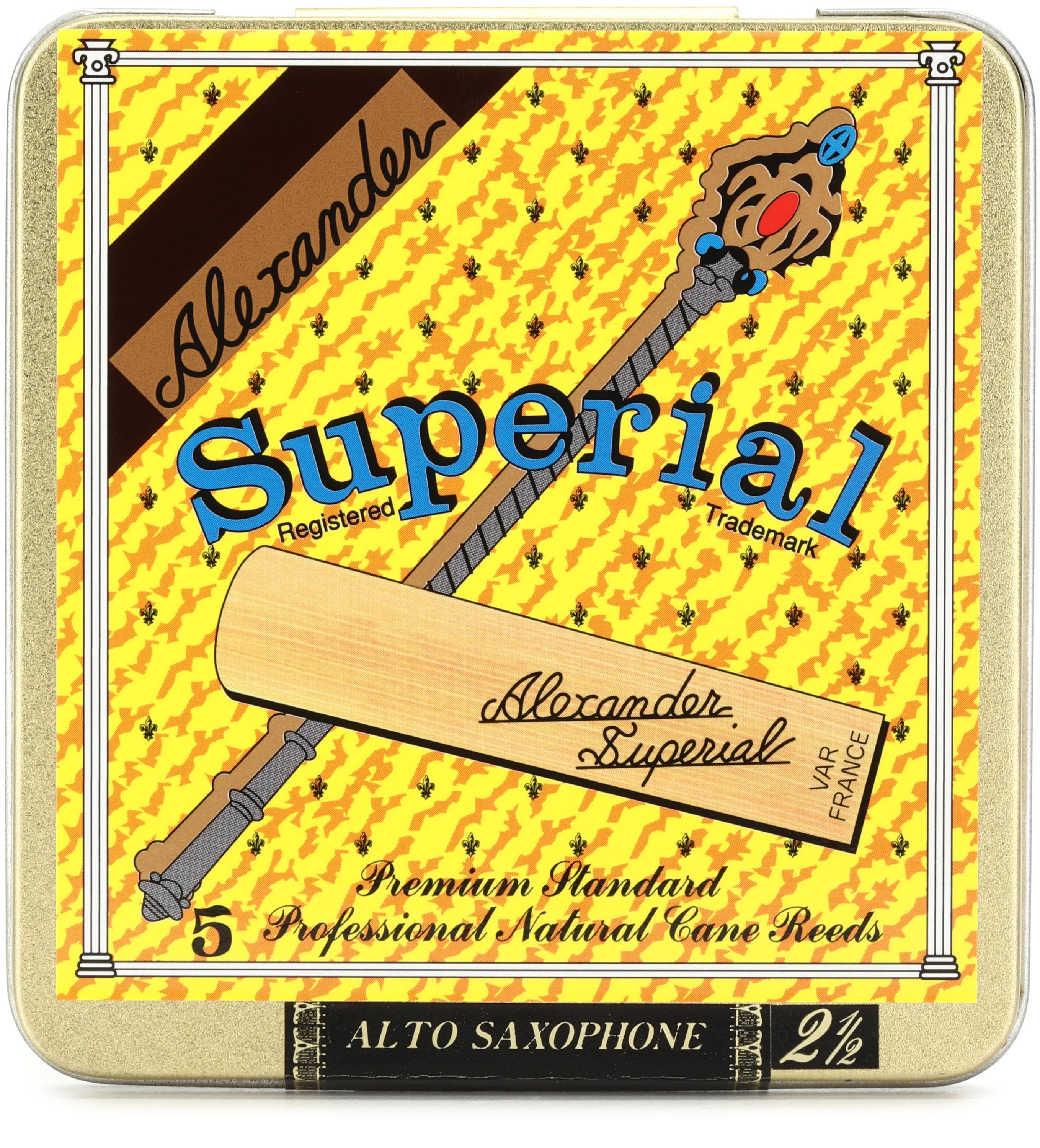 Photo of Alexander Reeds Superial Alto Saxophone Reeds - 2.5 (5-pack)