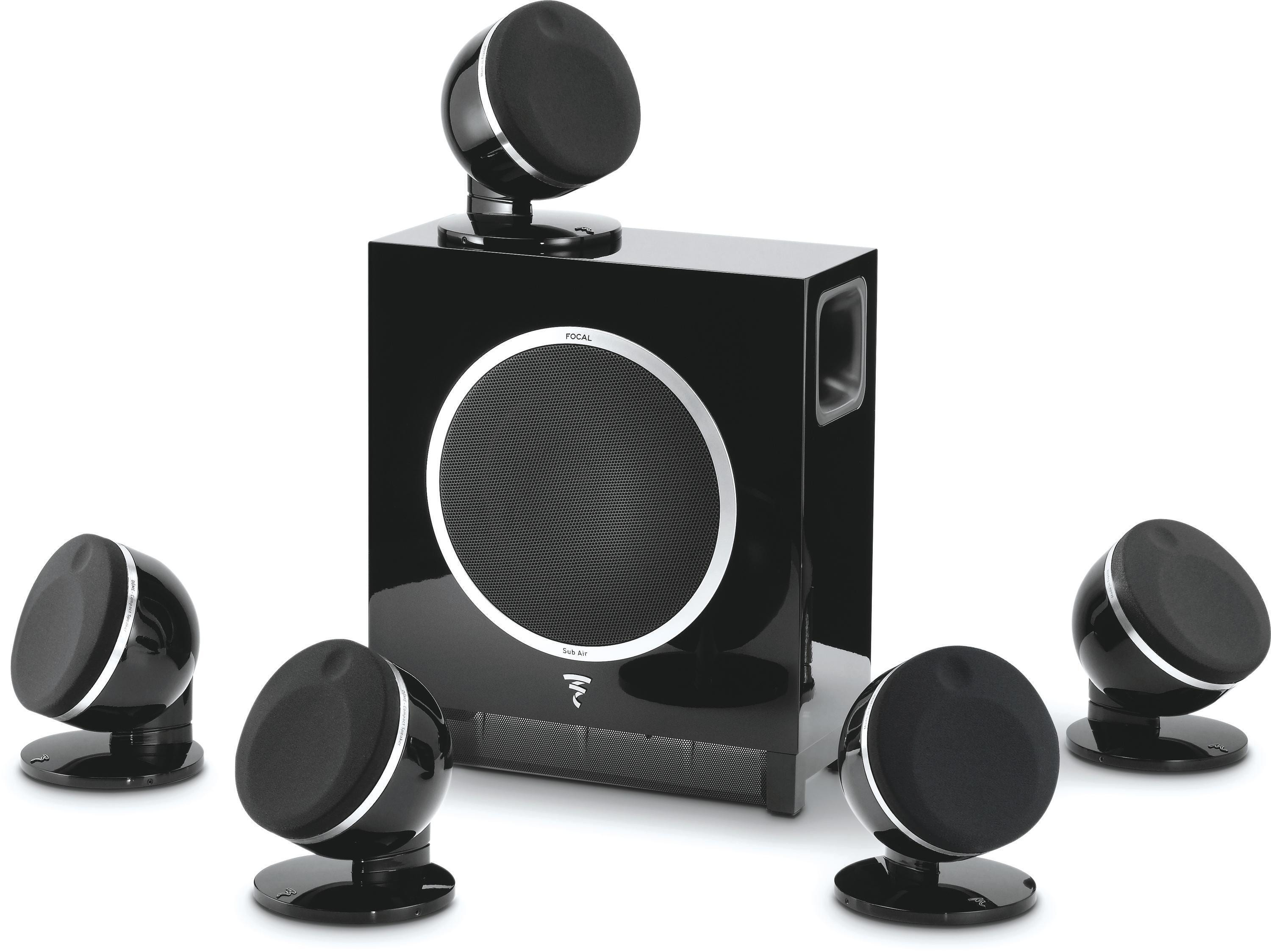 Focal Dome Flax Pack 5.1 Satellite Speaker System with Sub Air ...