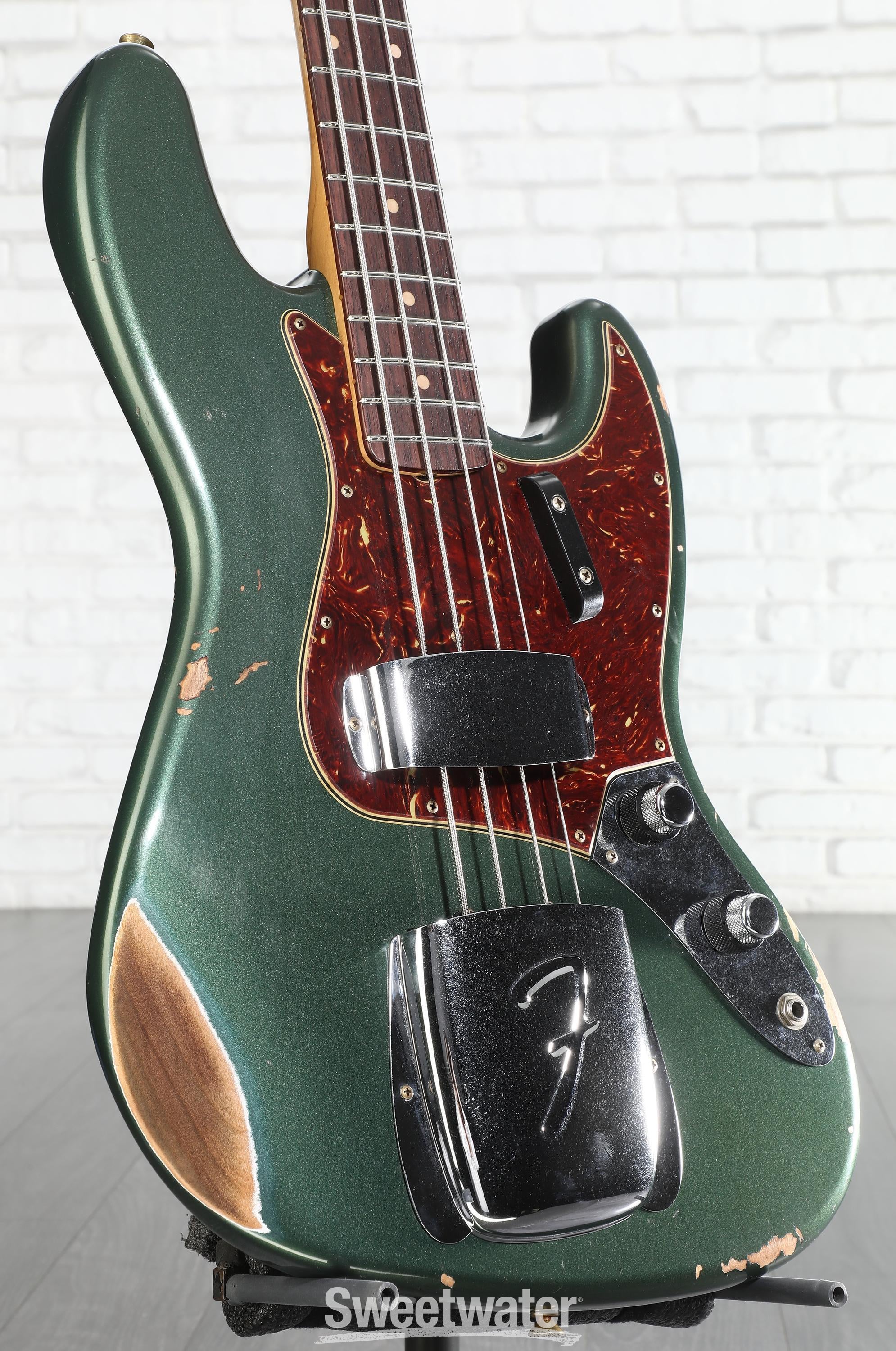 Fender Custom Shop 1962 Jazz Bass Relic - Aged Sherwood Green