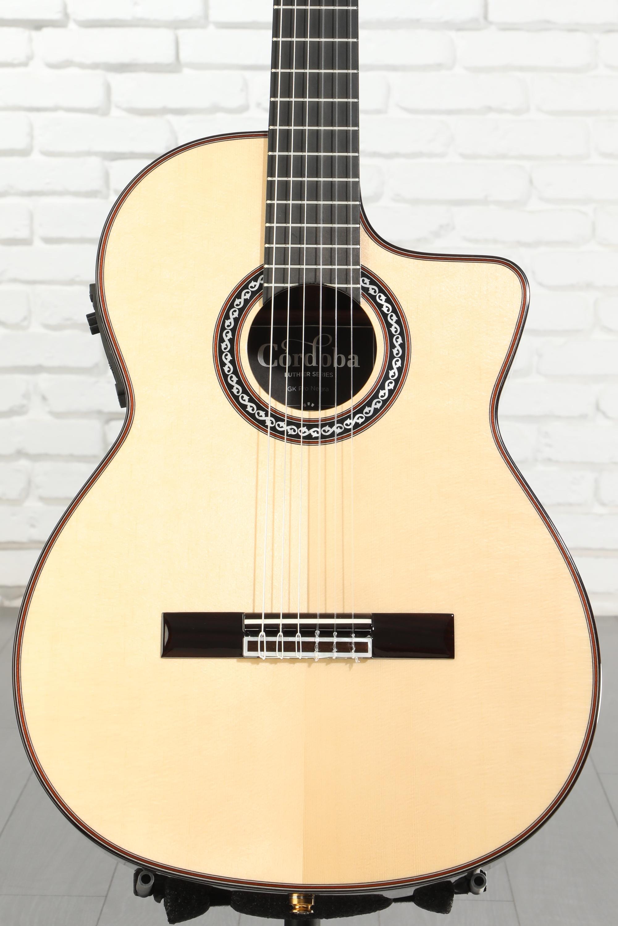 Cordoba GK Pro Negra Nylon String Acoustic-Electric Guitar