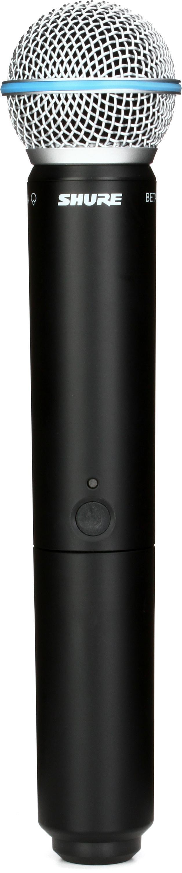 ワイヤレスハンドマイク4本セット（SHURE BLX88/BLX2 SM58） Shure BLX288/SM58 ワイヤレスマイク・セット BLX288J/SM58-JB