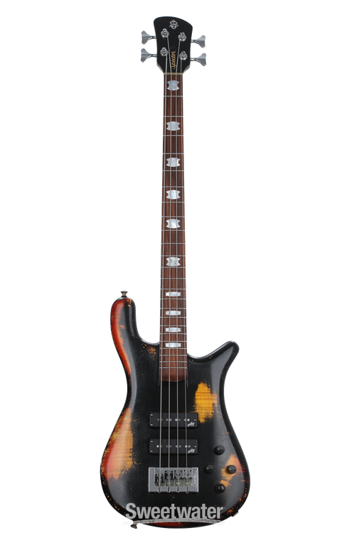 Spector USA NS-2 Kelly's Relic Bass Guitar - Black over