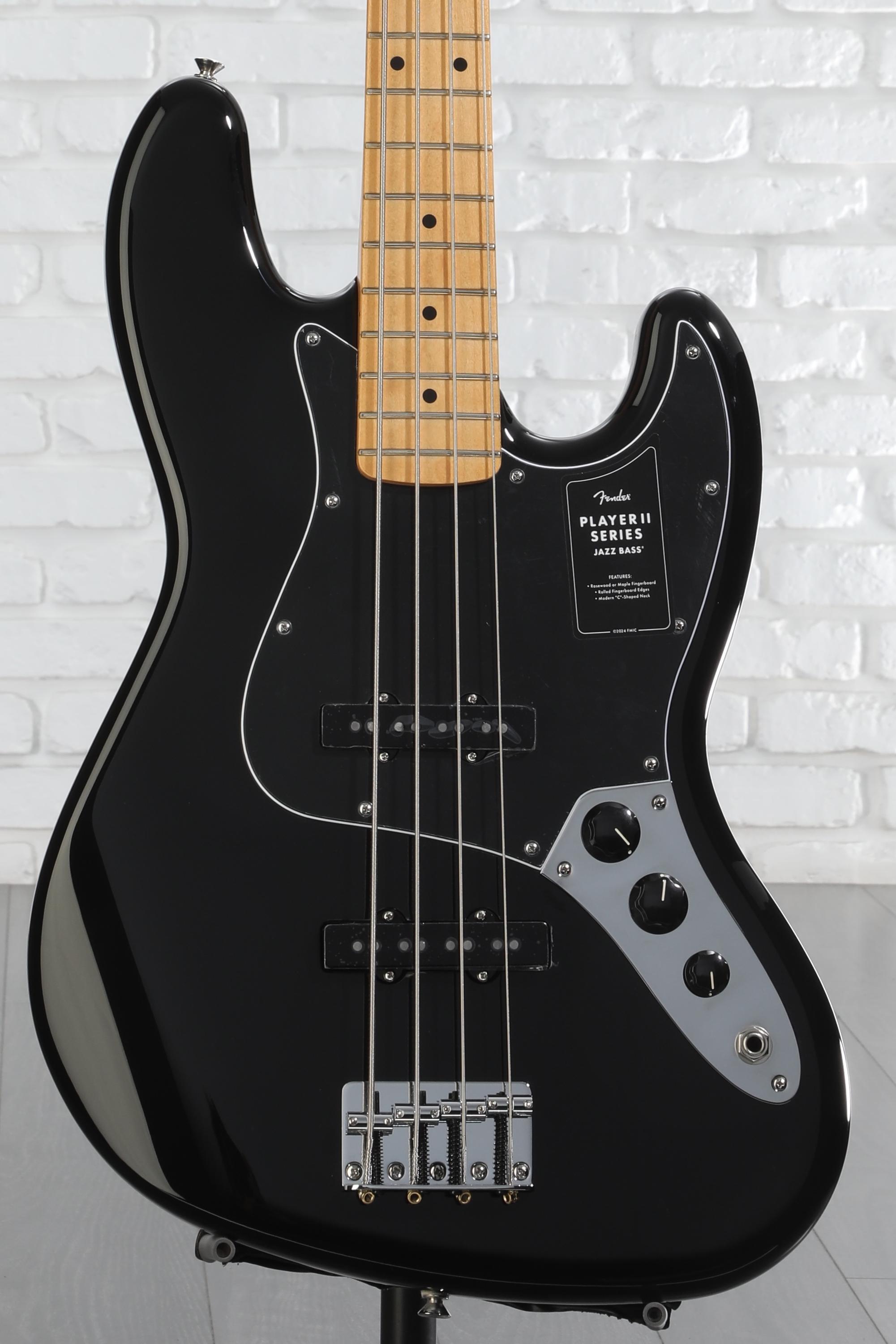 Fender Player II Jazz Bass - Black with Maple Fingerboard