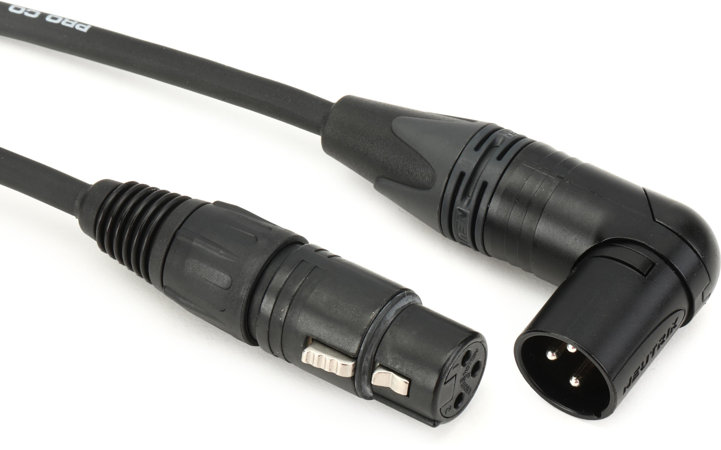 Photo of Pro Co MMRC-5 MasterMIKE Microphone Cable with Right-angled XLR Male End - 5 foot