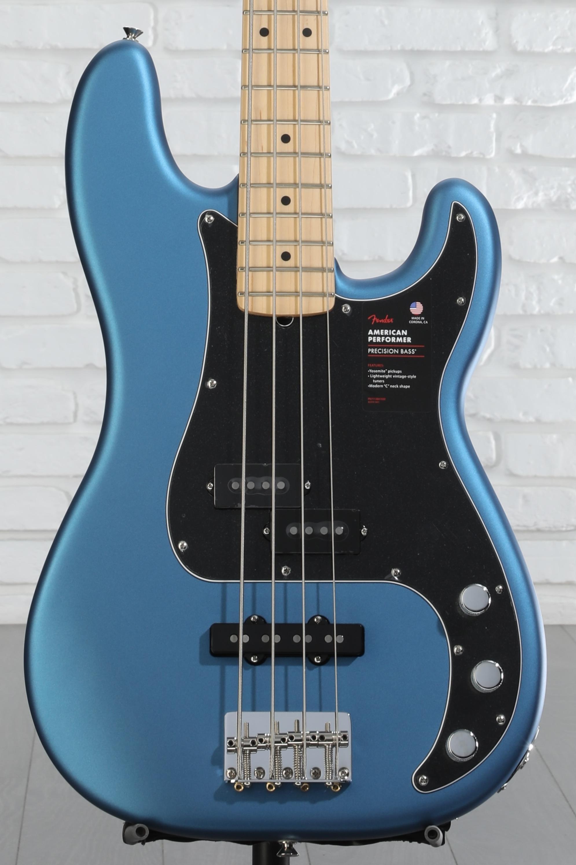 ベース Fender AmericanPerformer Precision Bass Fender American Performer Precision Bass - Satin Lake Placid