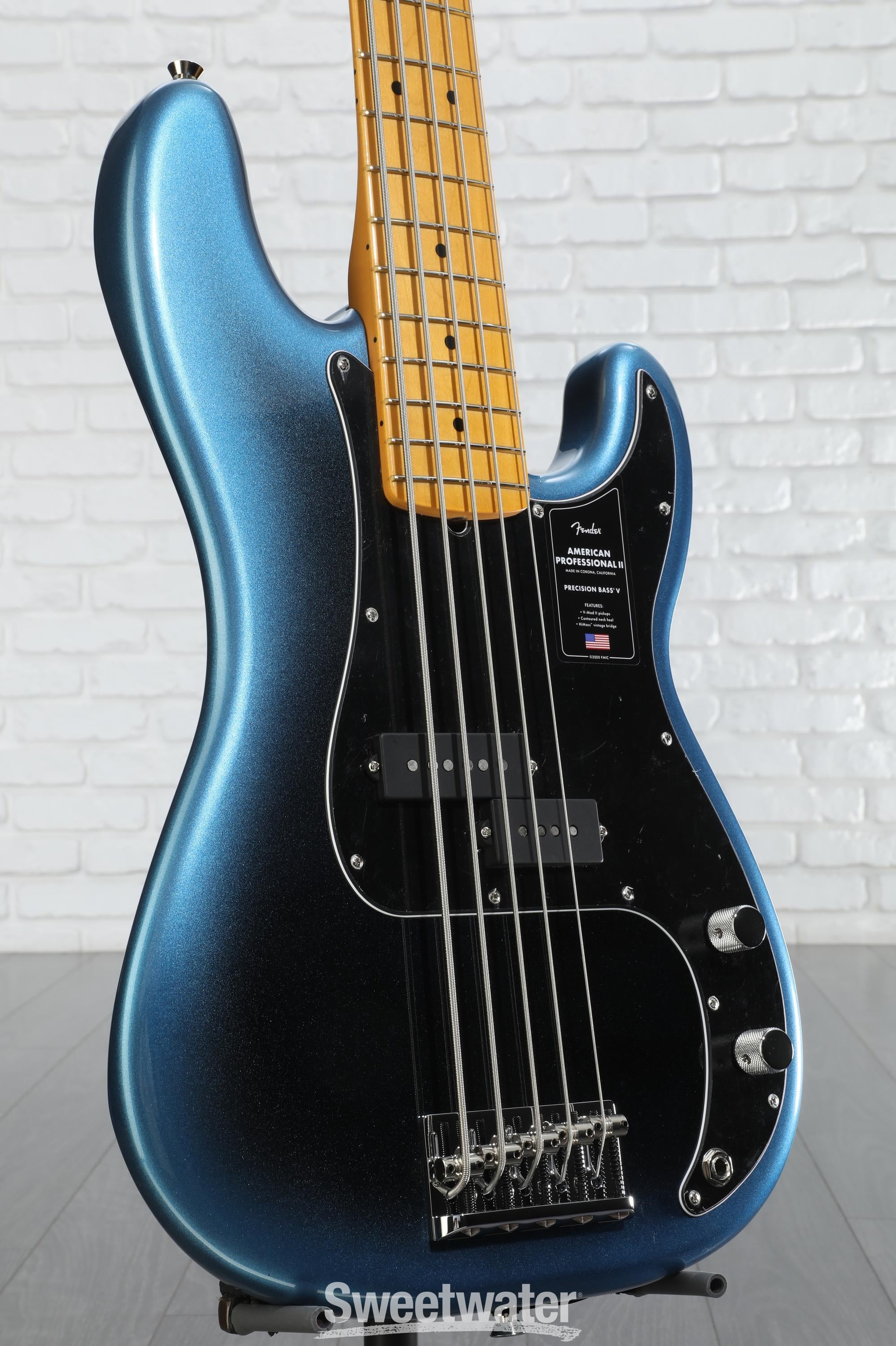 ベース Fender USA ProfessionalII PrecisionBassV Fender American Professional II Precision Bass V - Dark