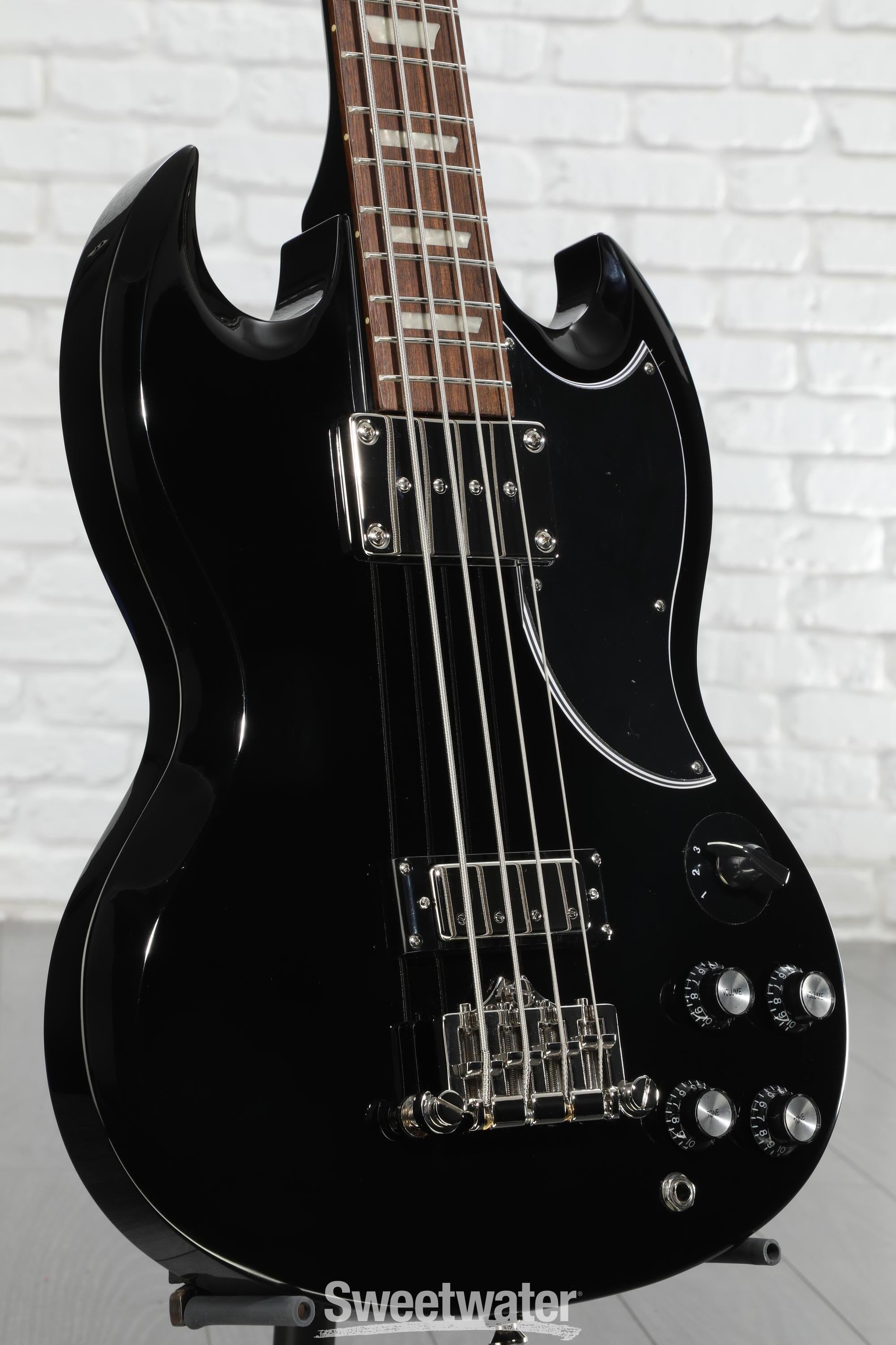 Epiphone EB-3 Bass Guitar - Ebony Reviews | Sweetwater