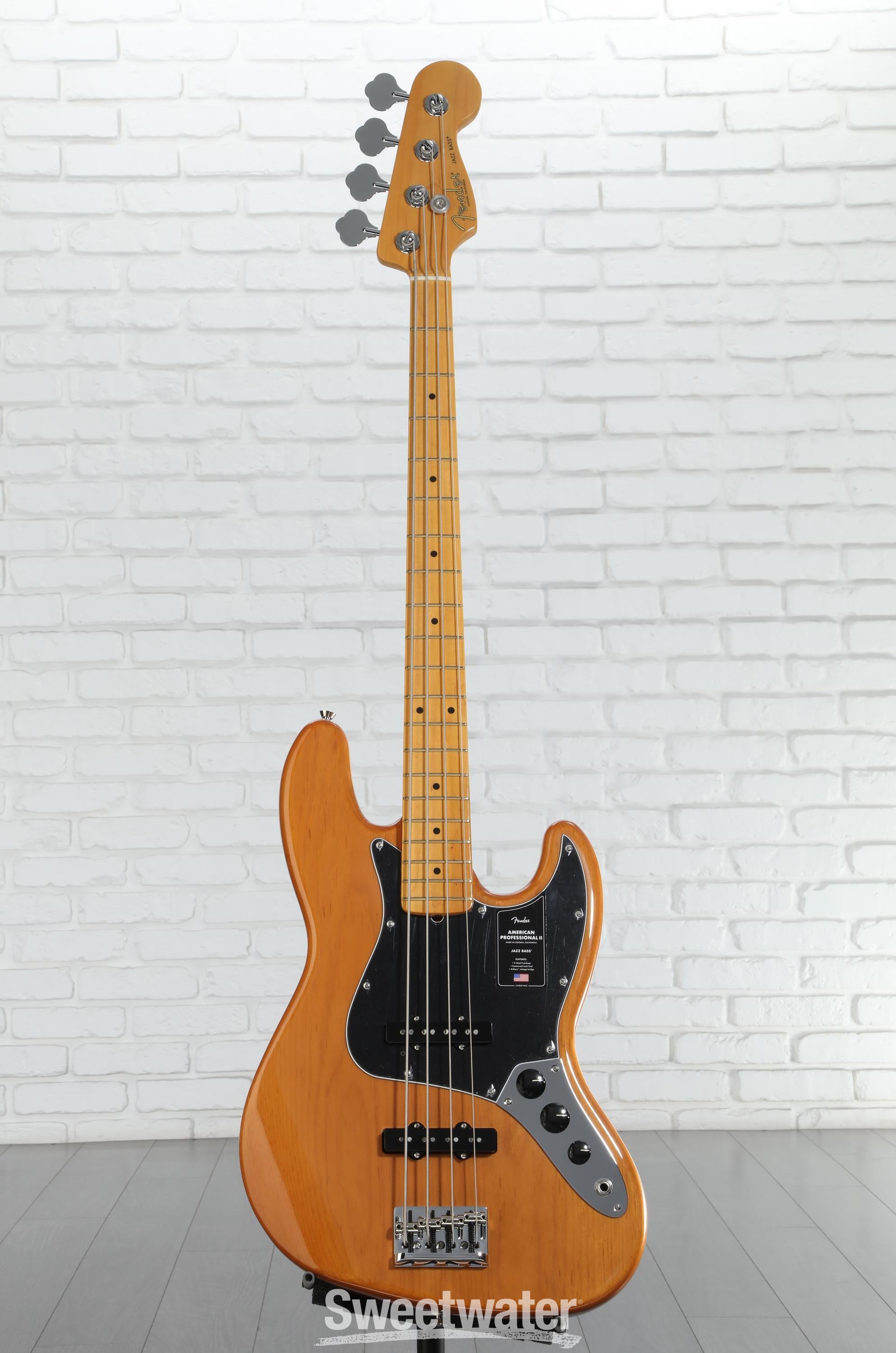 Fender American Professional II Jazz Bass Guitar - Natural