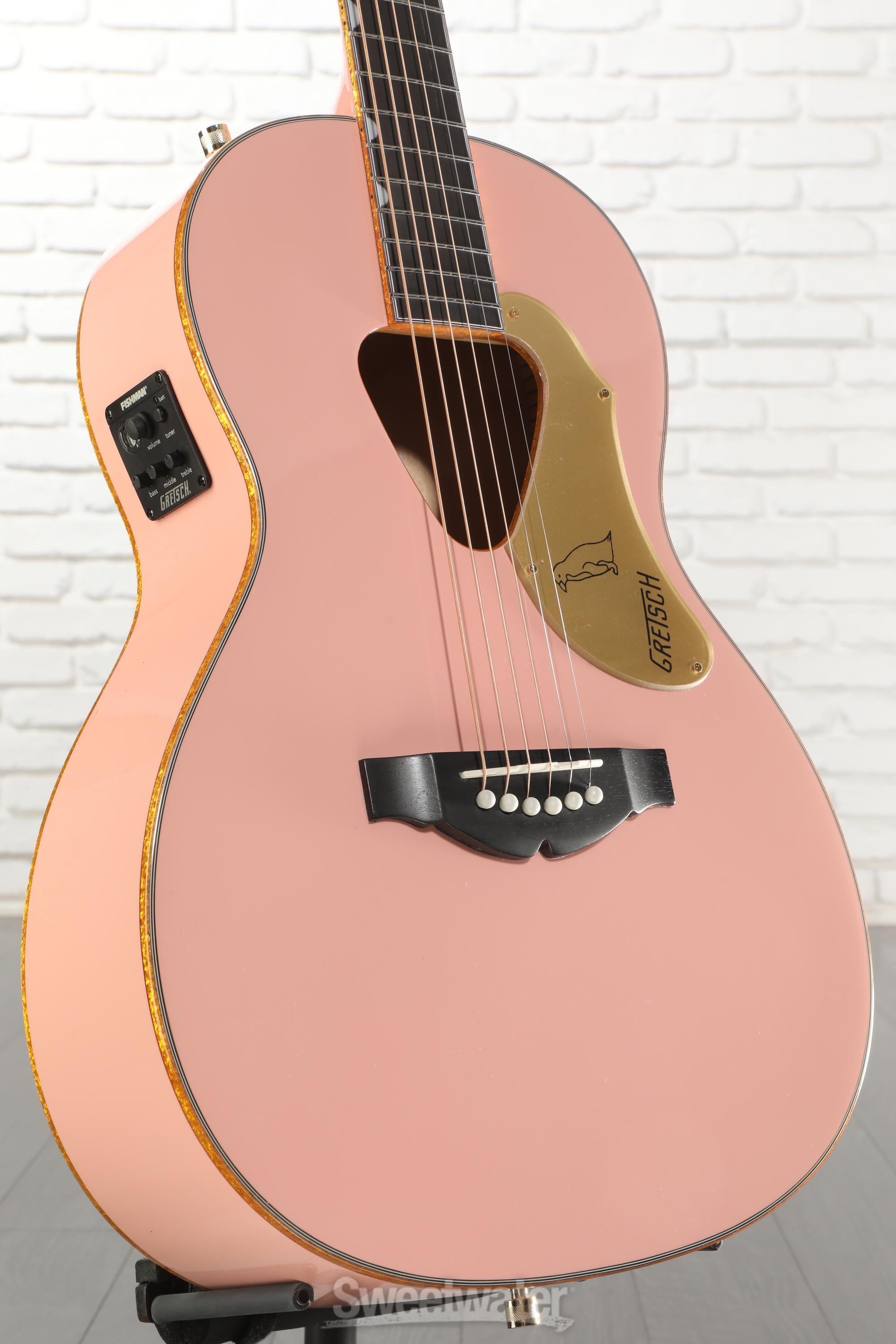 Photo of Gretsch G5021E Rancher Penguin Parlor Acoustic-electric Guitar - Shell Pink