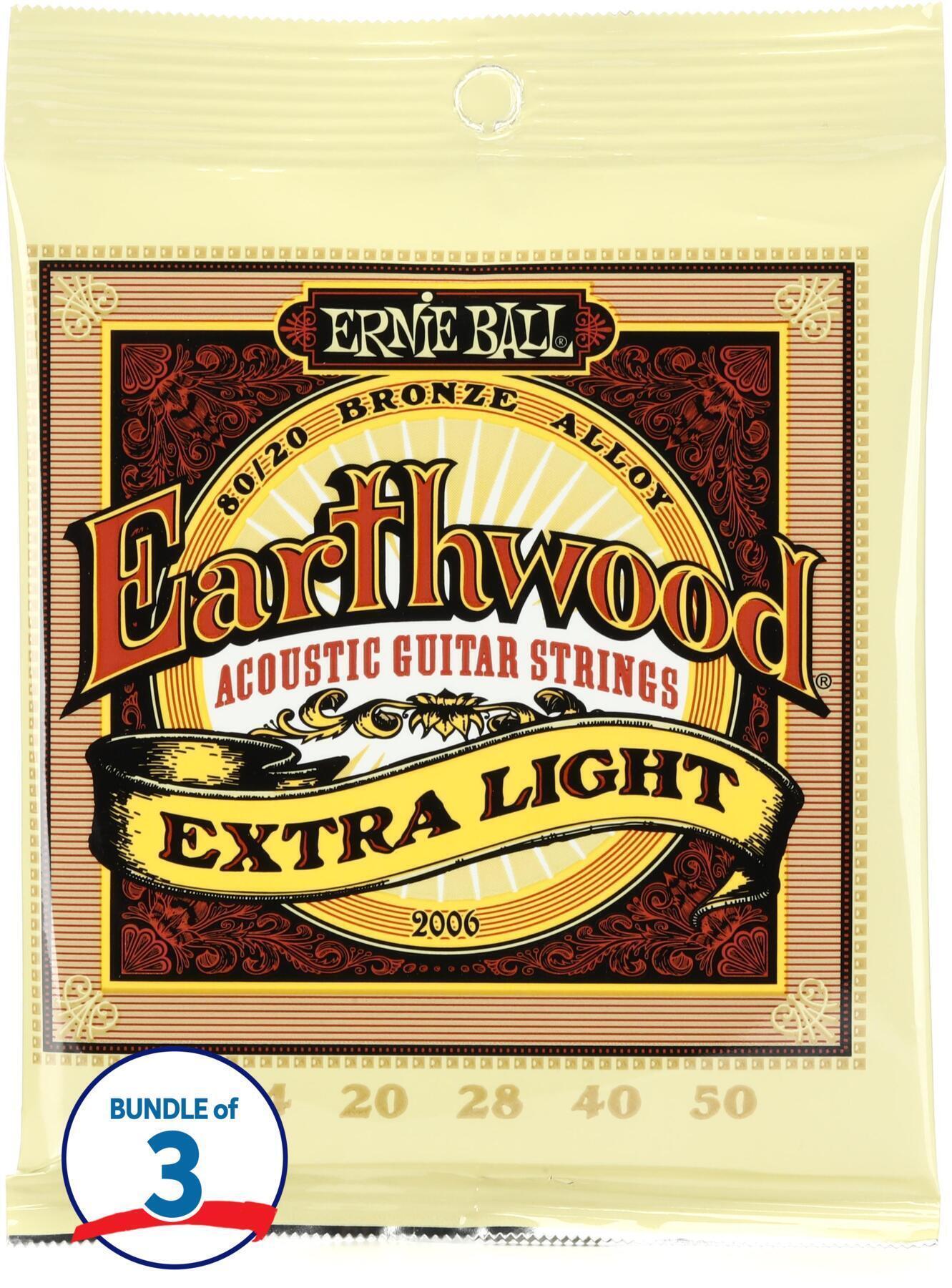 Ernie Ball 2006 Earthwood 80 20 Bronze Acoustic Guitar Strings