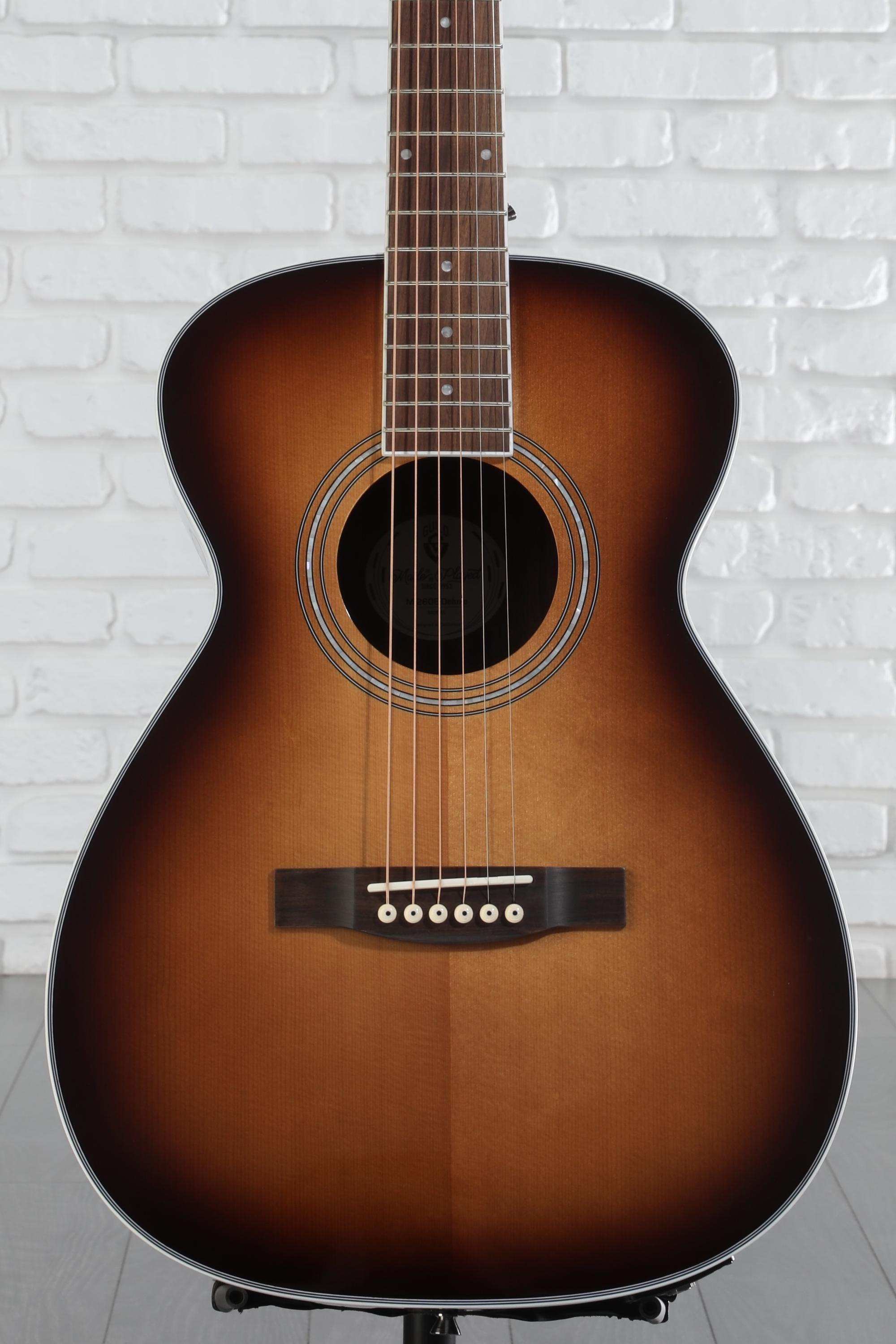 Guild M-260E Deluxe Concert Acoustic Guitar - Edge Burst