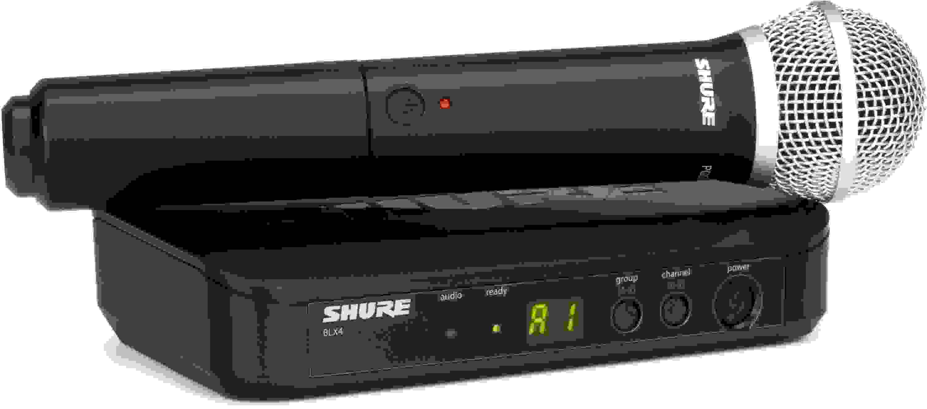 Shure BLX24/PG58 Wireless Handheld Microphone System - H9 Band | Sweetwater