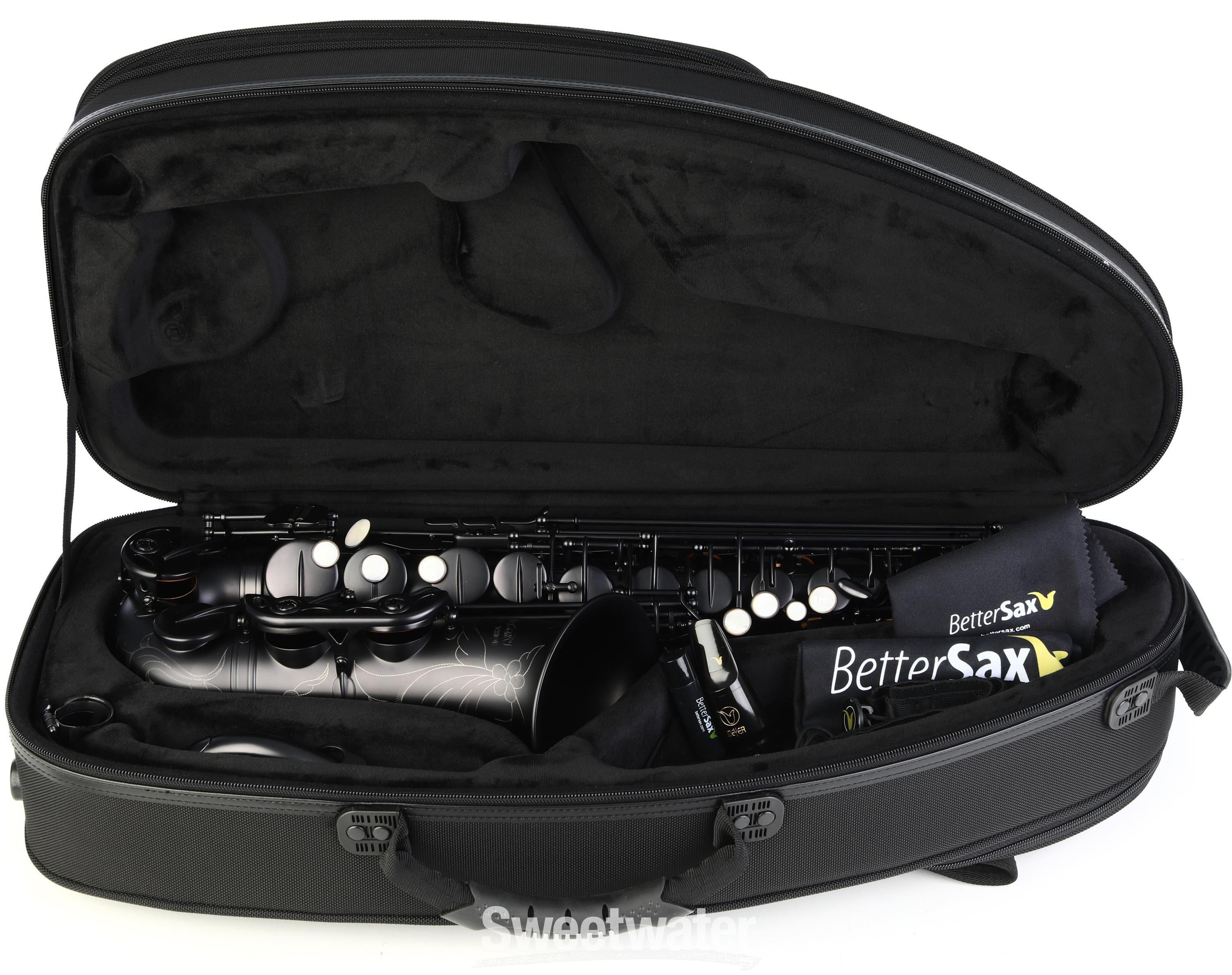 BetterSax Session Alto Saxophone - Matte Black Lacquer | Sweetwater