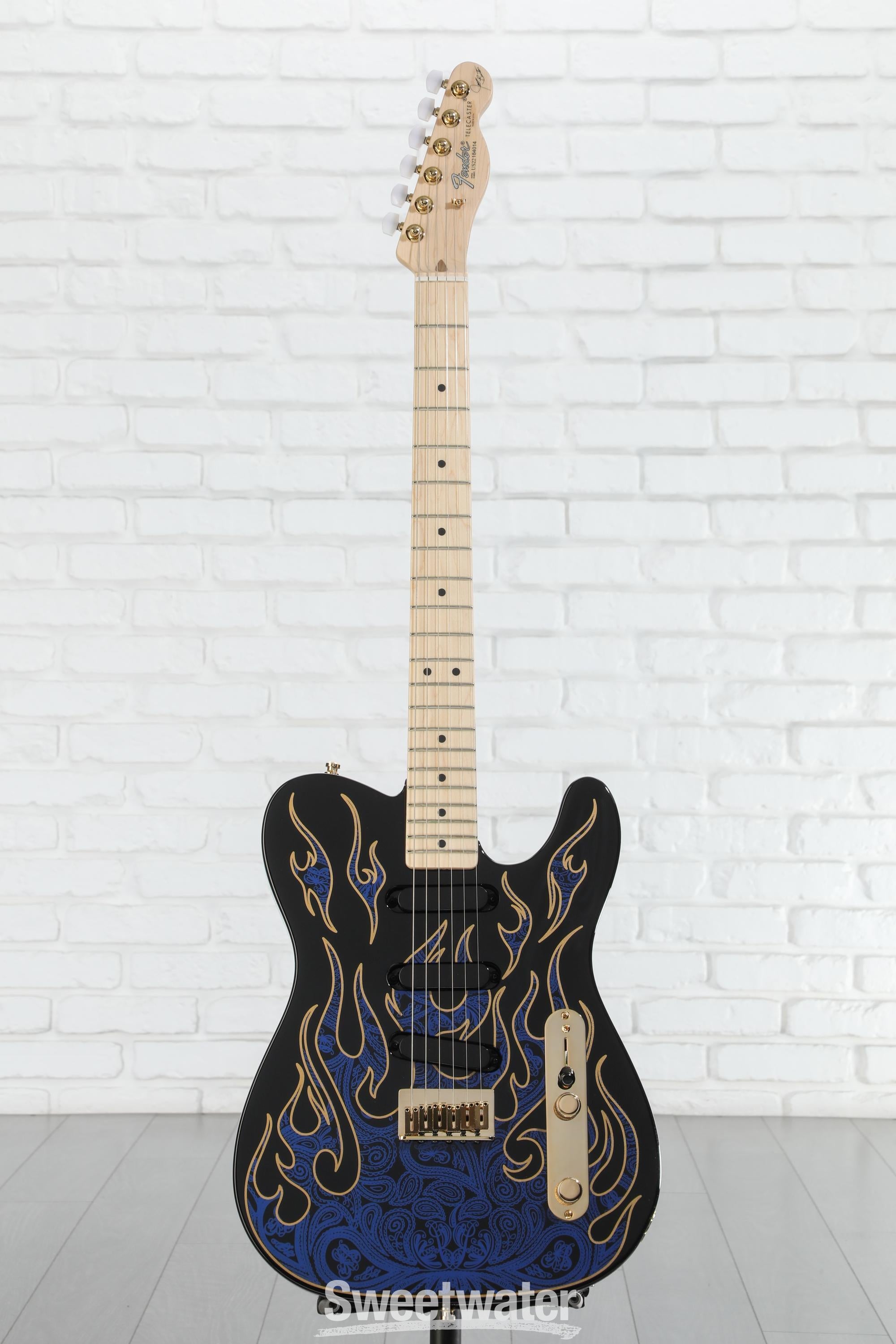 Fender James Burton Telecaster - Blue Paisley Flames | Sweetwater