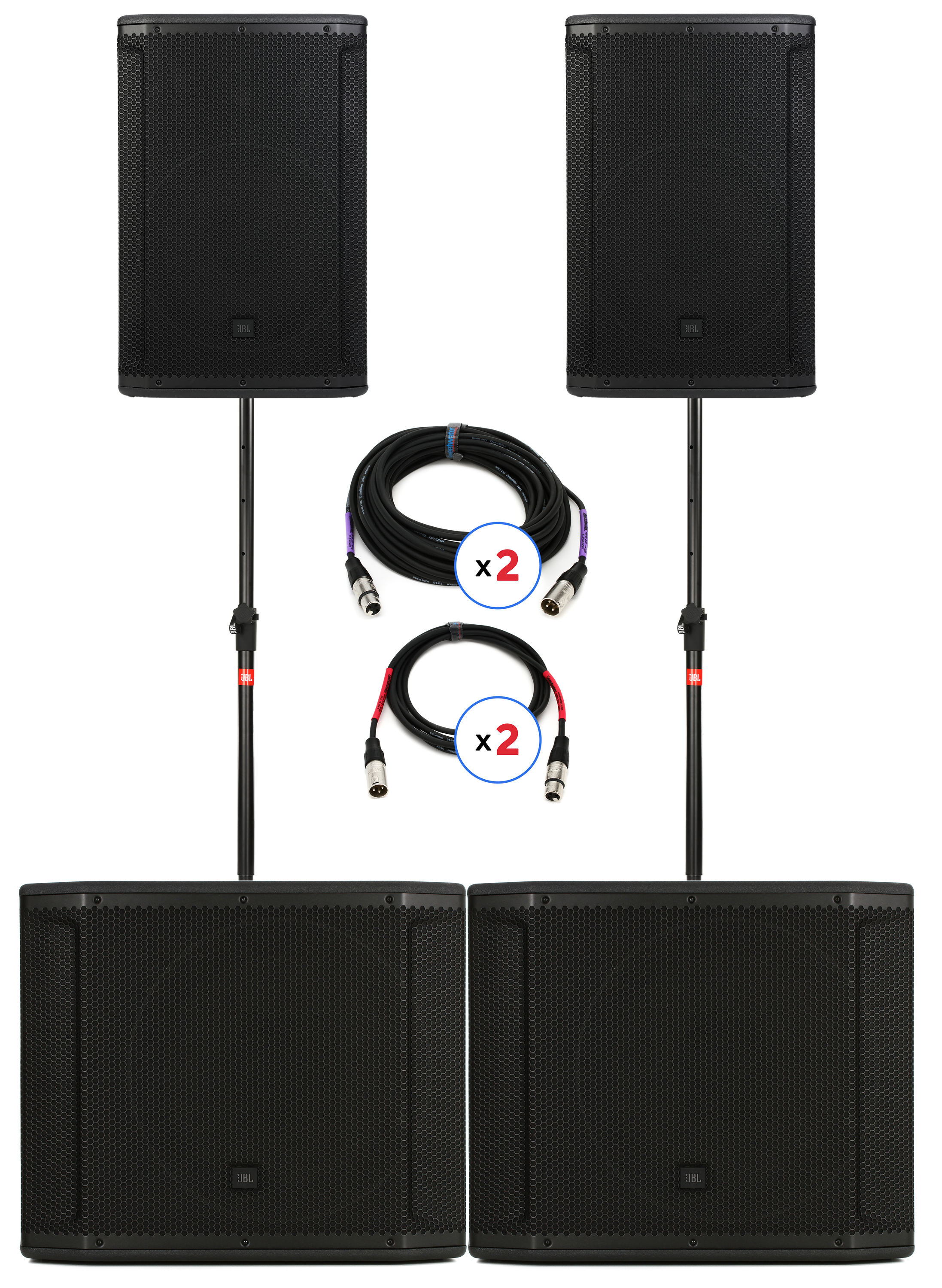 JBL SRX815P 15 inch Powered Speaker and SRX818SP 18 inch