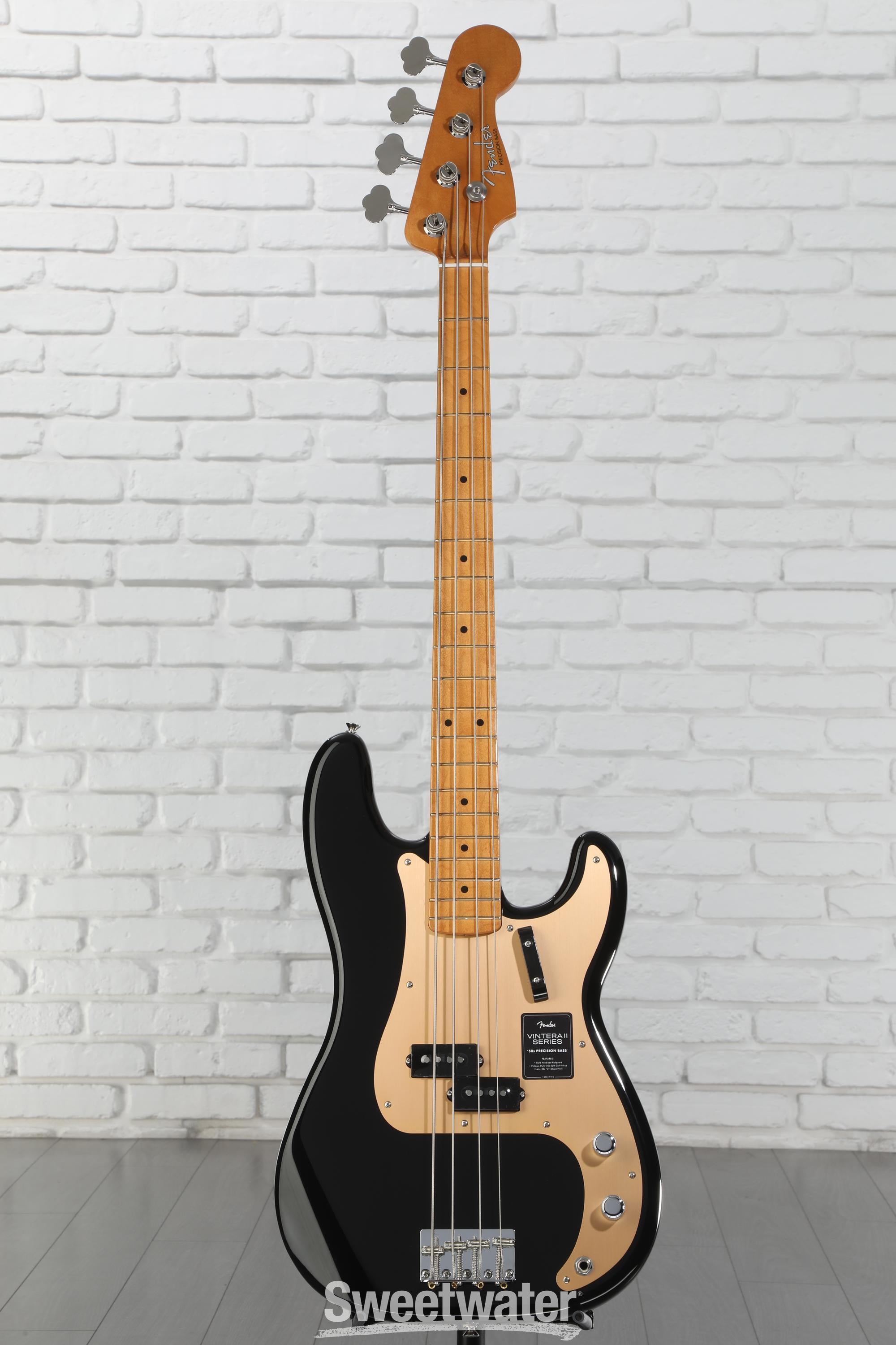Fender Vintera II '50s Precision Bass - Black | Sweetwater