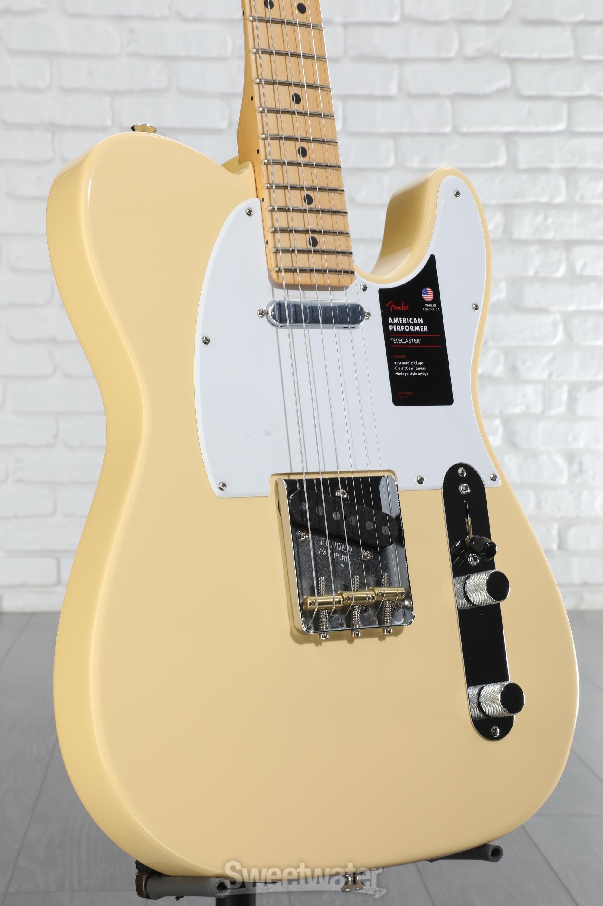 セール 国内 Fender American with White Vintage - Telecaster Performer ギター