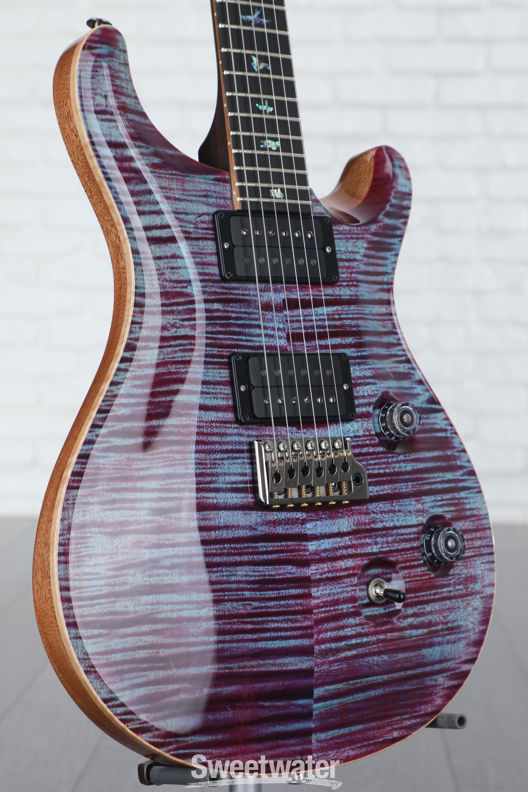 PRS Wood Library Custom 24 Electric Guitar - Violet | Sweetwater