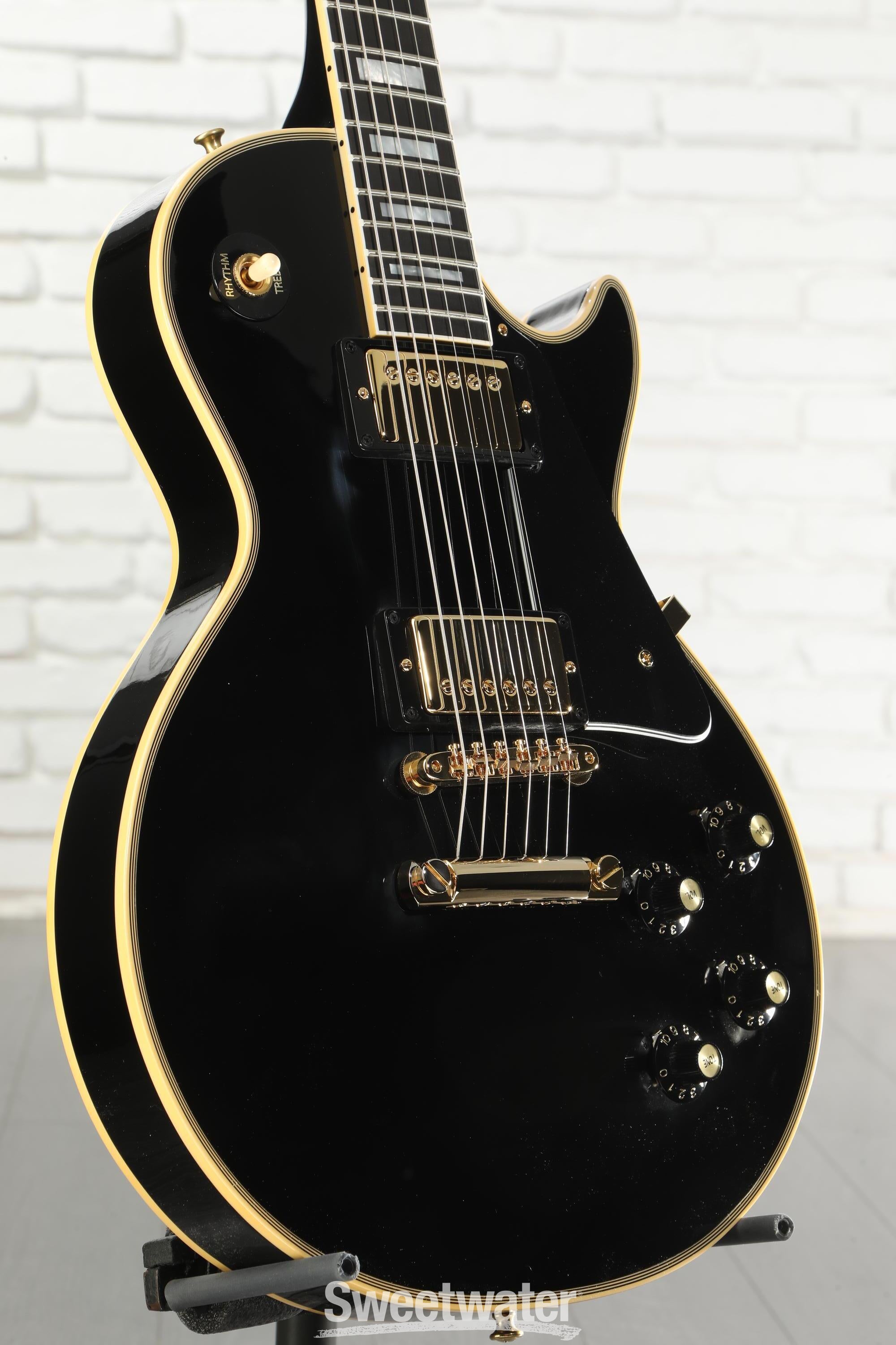 Photo of Gibson Custom 1968 Les Paul Custom Reissue Electric Guitar - Ebony