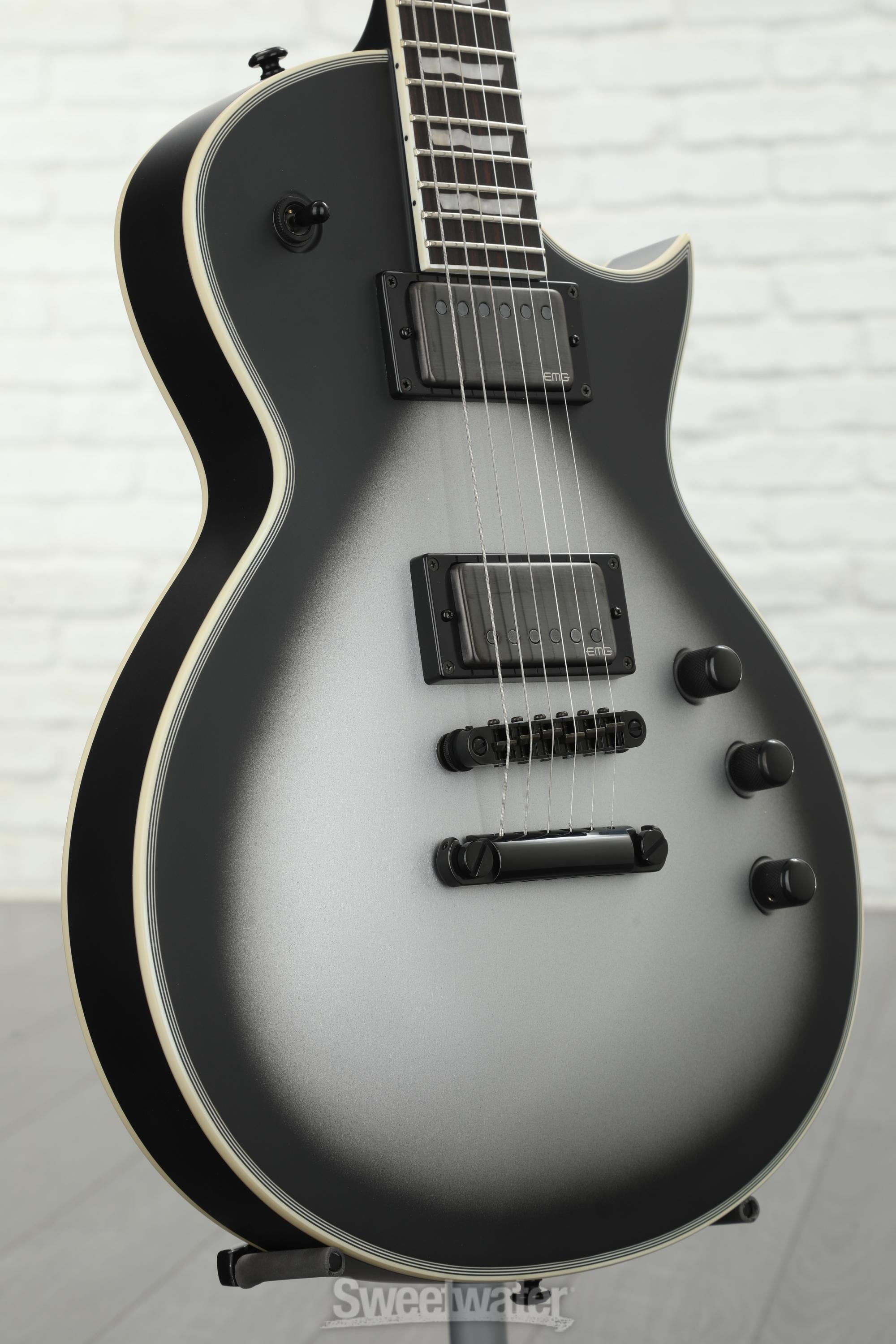 ESP LTD EC 1000T CTM Silver Sunburst Satin Sweetwater
