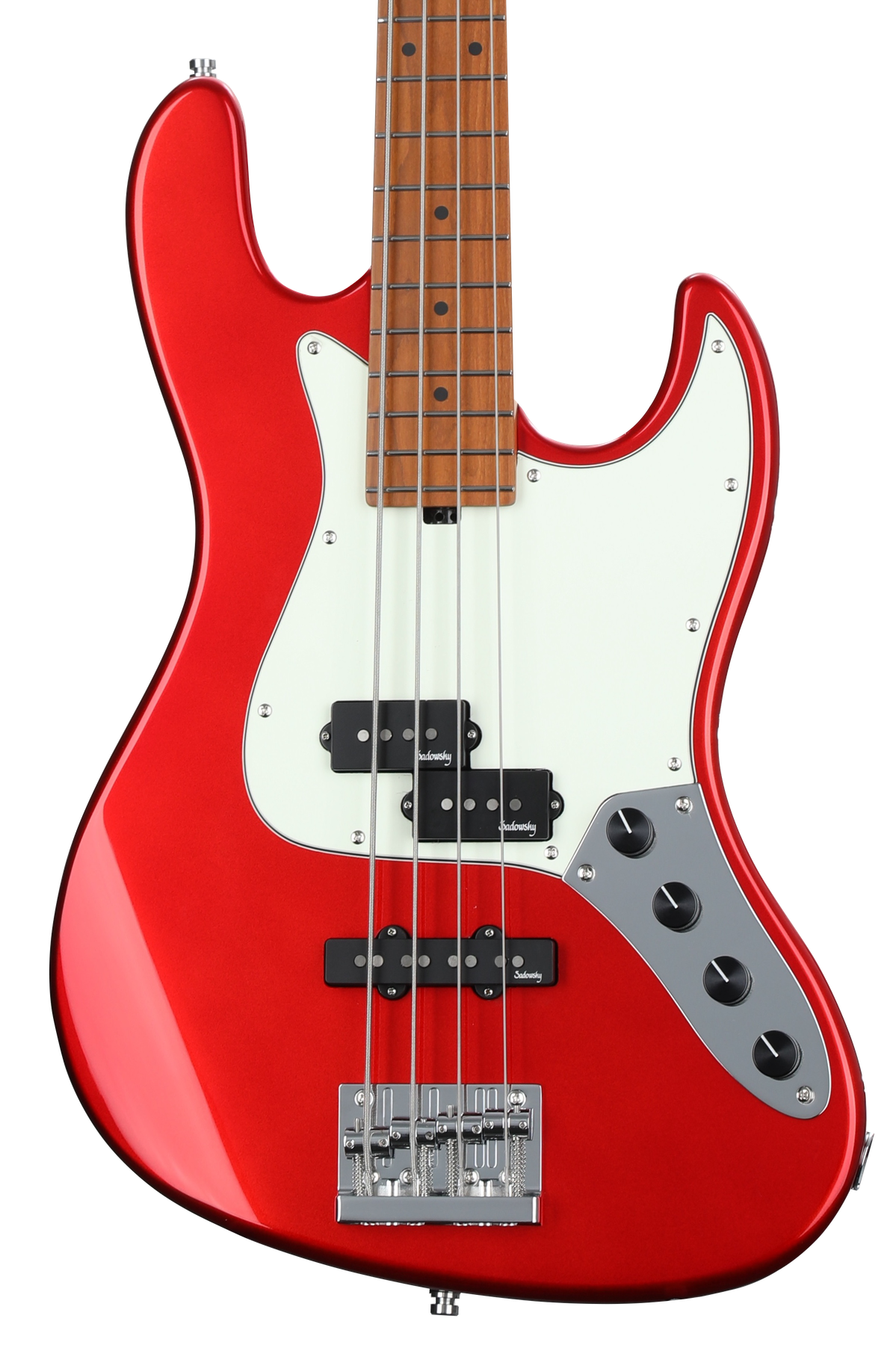 Sadowsky MetroExpress 21-fret Hybrid PJ 4-string Bass - Candy Apple Red ...