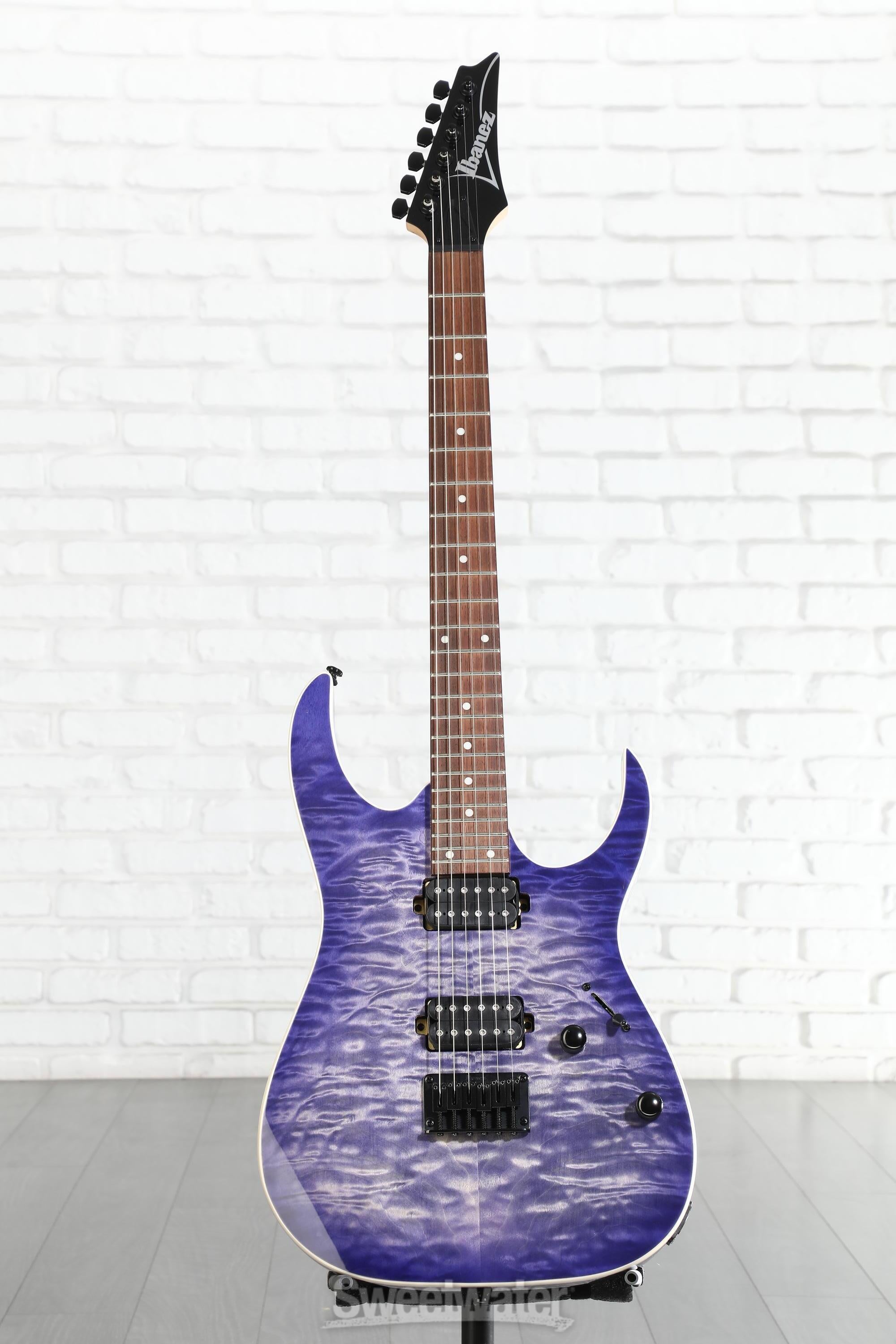 Ibanez RG421QM Electric Guitar - Cerulean Blue Burst | Sweetwater