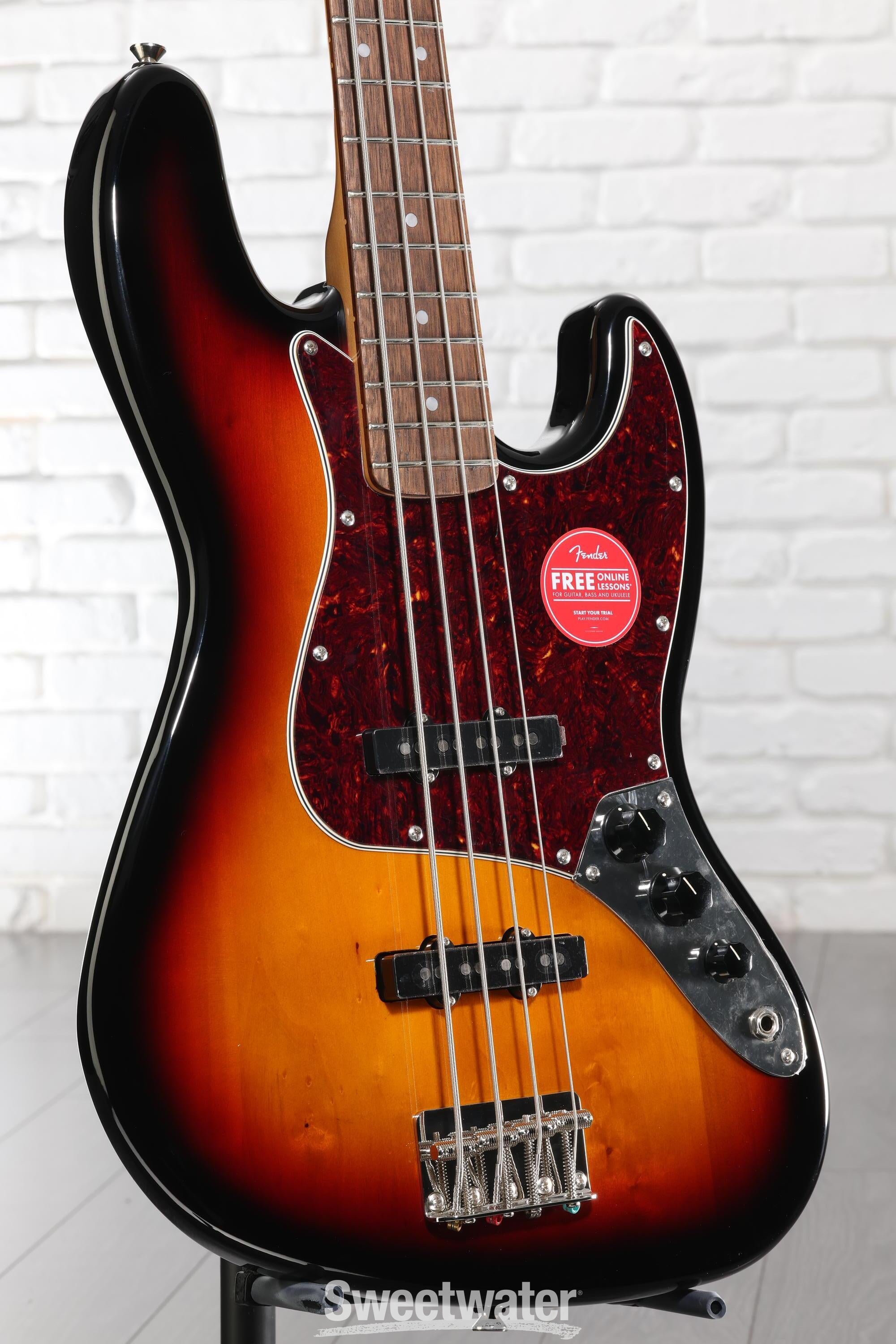 Squier Classic Vibe '60s Jazz Bass - 3-Tone Sunburst | Sweetwater