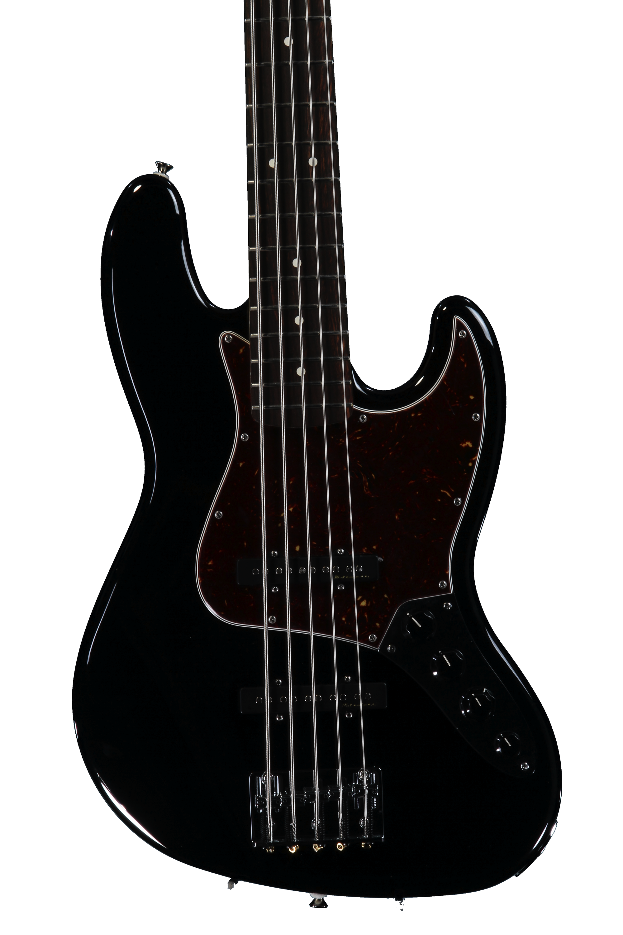 Fender Deluxe Active Jazz Bass V - Black | Sweetwater