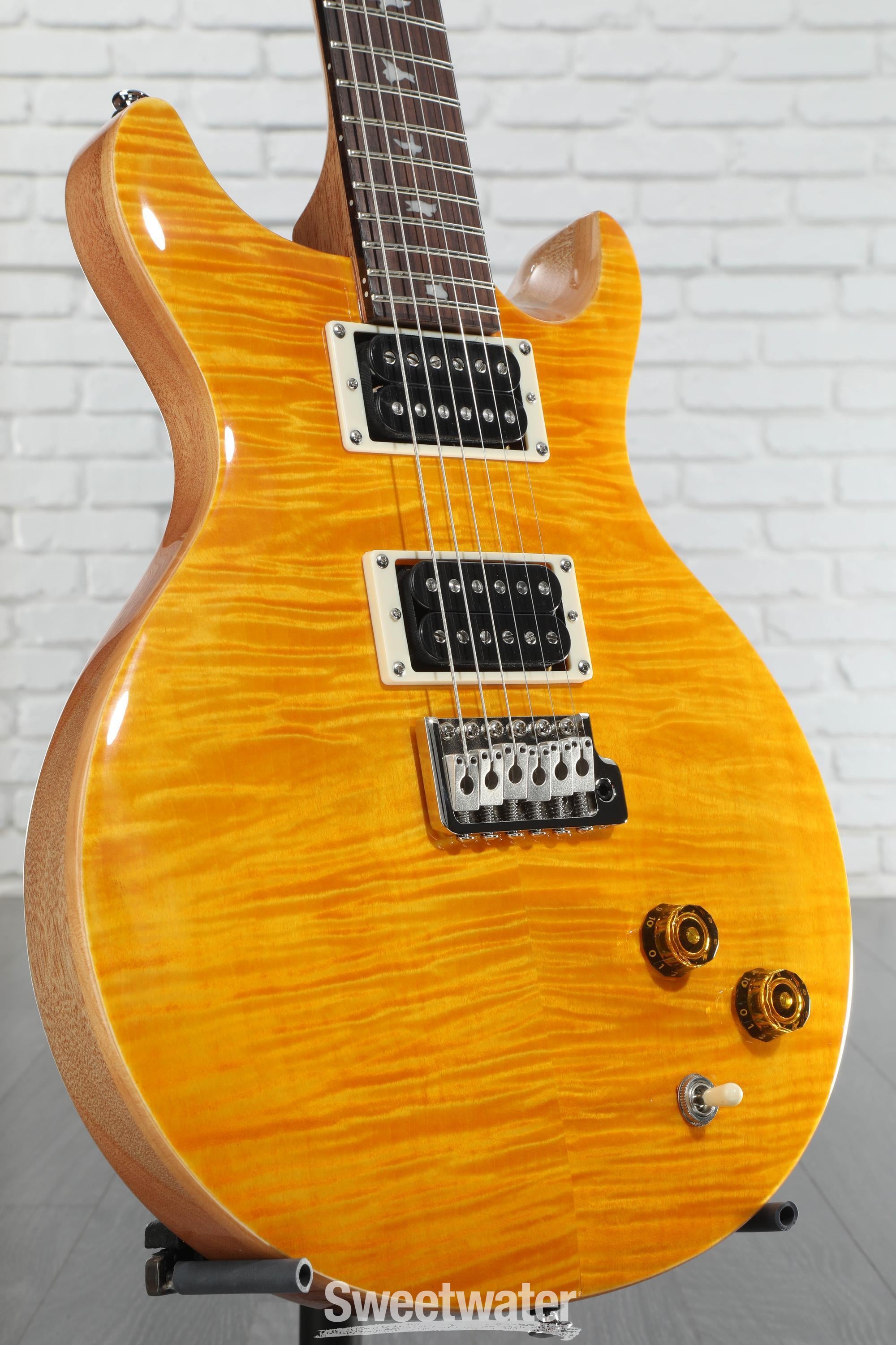 ギター PRS SE SANTANA YELLOW PRS SE Santana Signature Electric Guitar - Santana Yellow - Rock