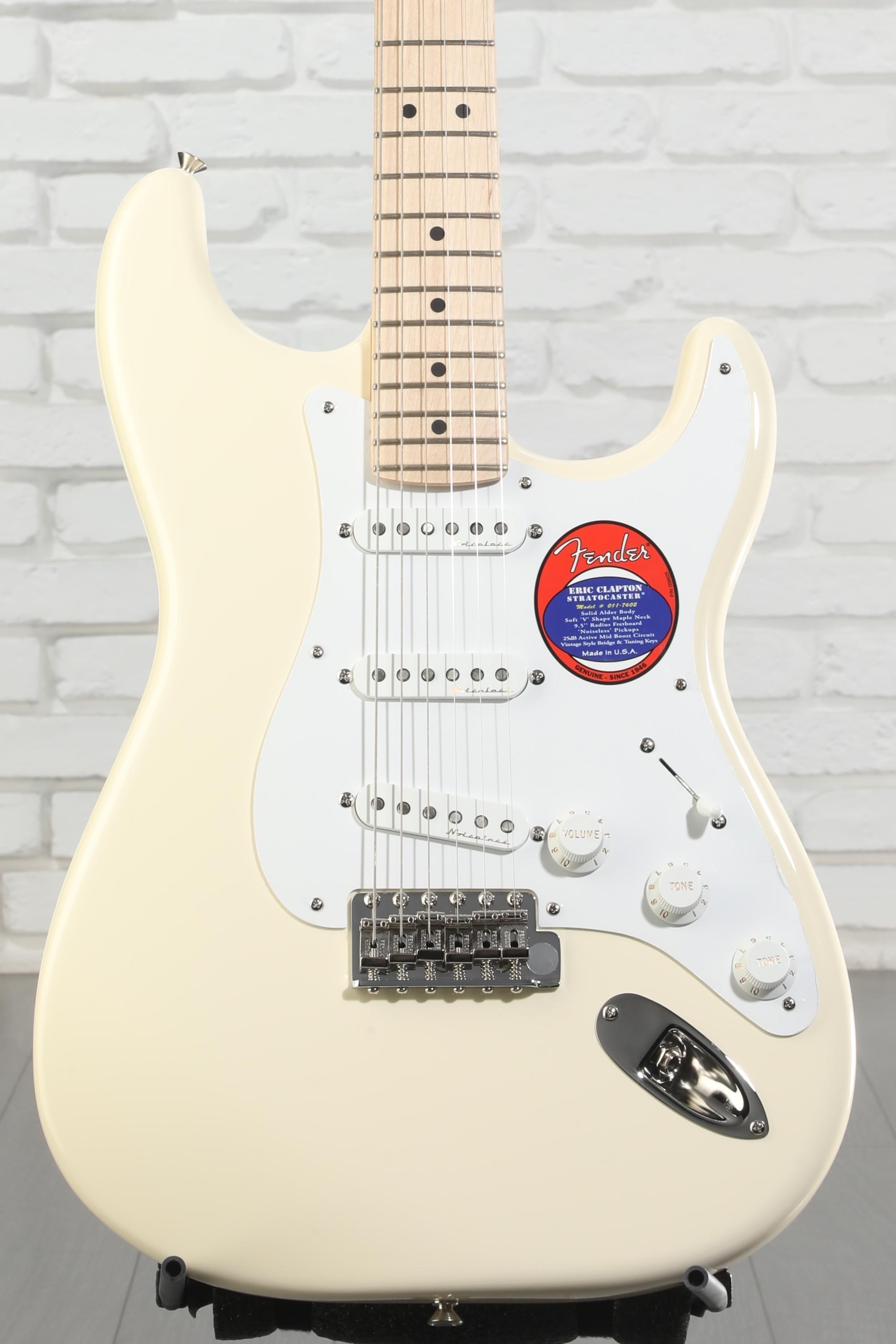 Fender Eric Clapton Stratocaster - Olympic White with Maple