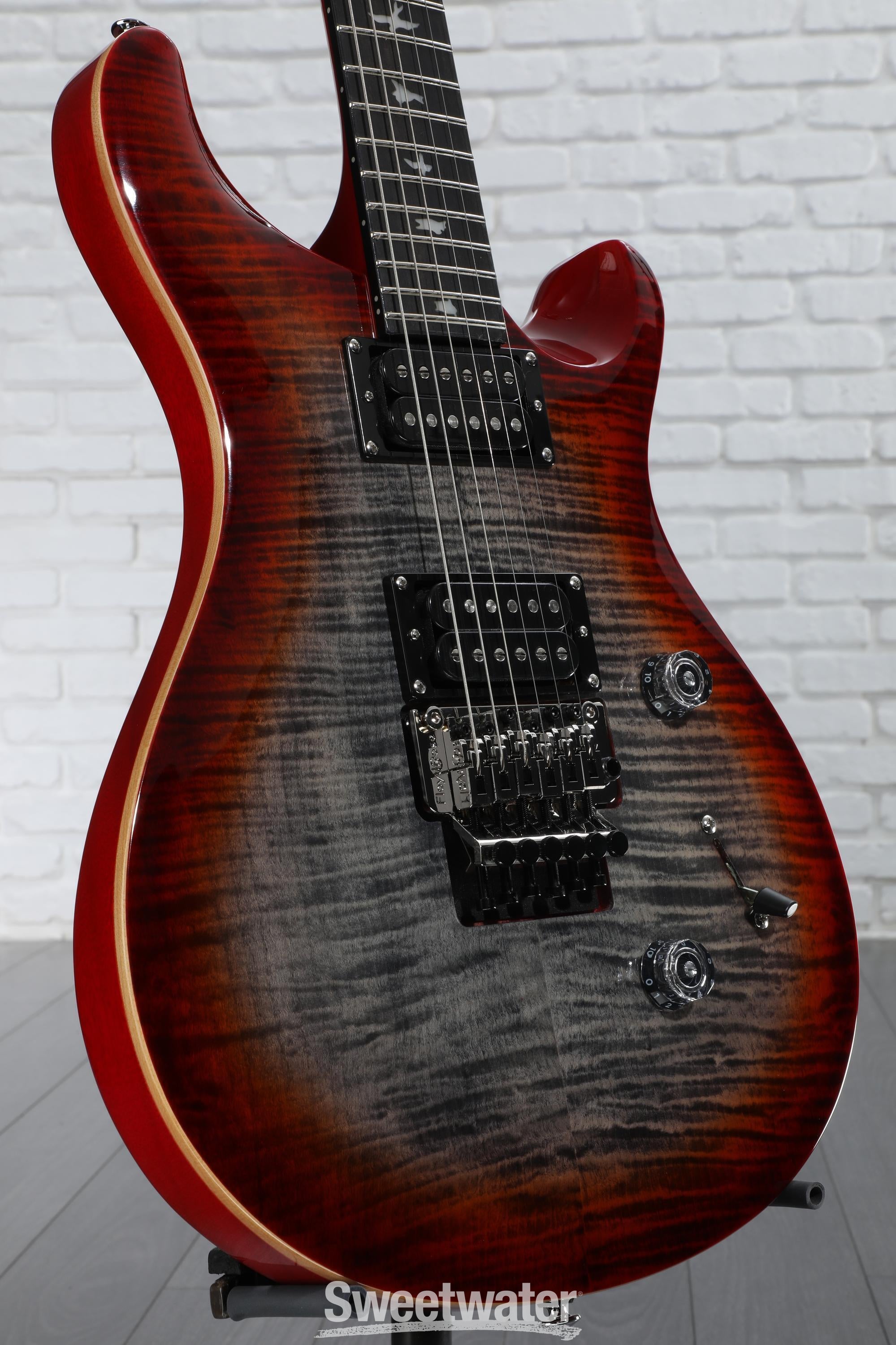 v*s様 PRS SE Custom24 Floyd charcoal burs PRS SE Custom 24 Floyd Electric Guitar, Charcoal Burst