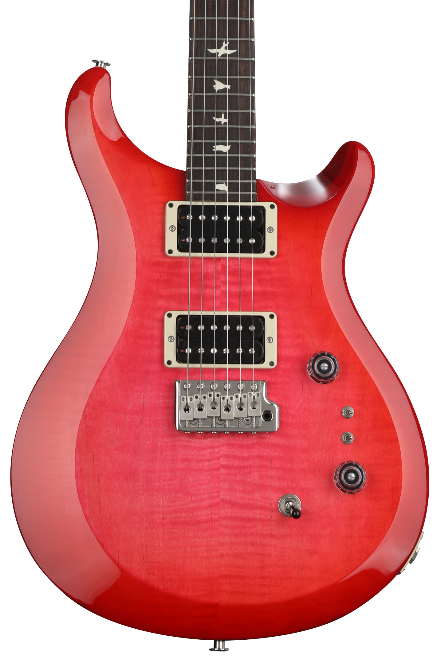 PRS S2 Custom 24-08 Electric Guitar - Bonni Pink/Cherry Burst