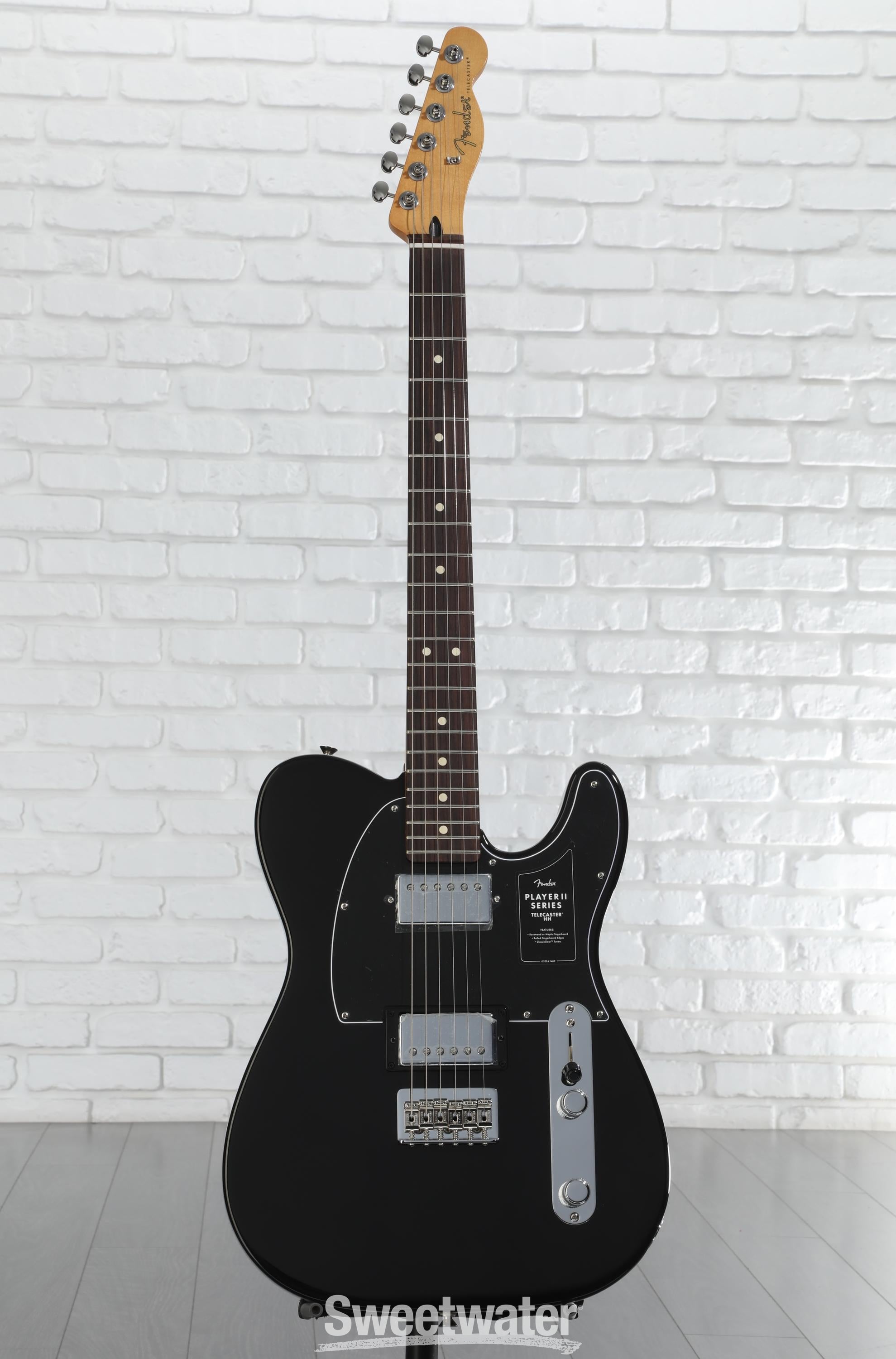Fender Player II Telecaster HH Electric Guitar - Black with